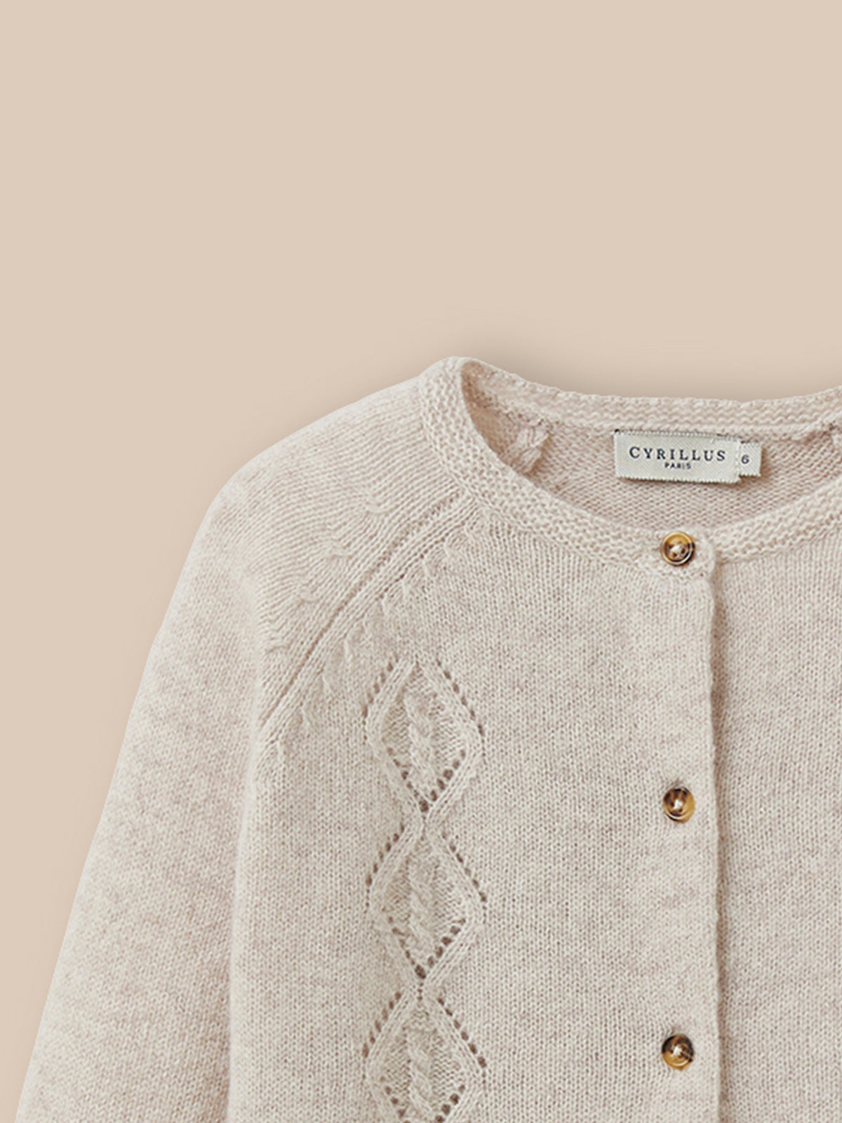 Cardigan Fille en laine mérinos