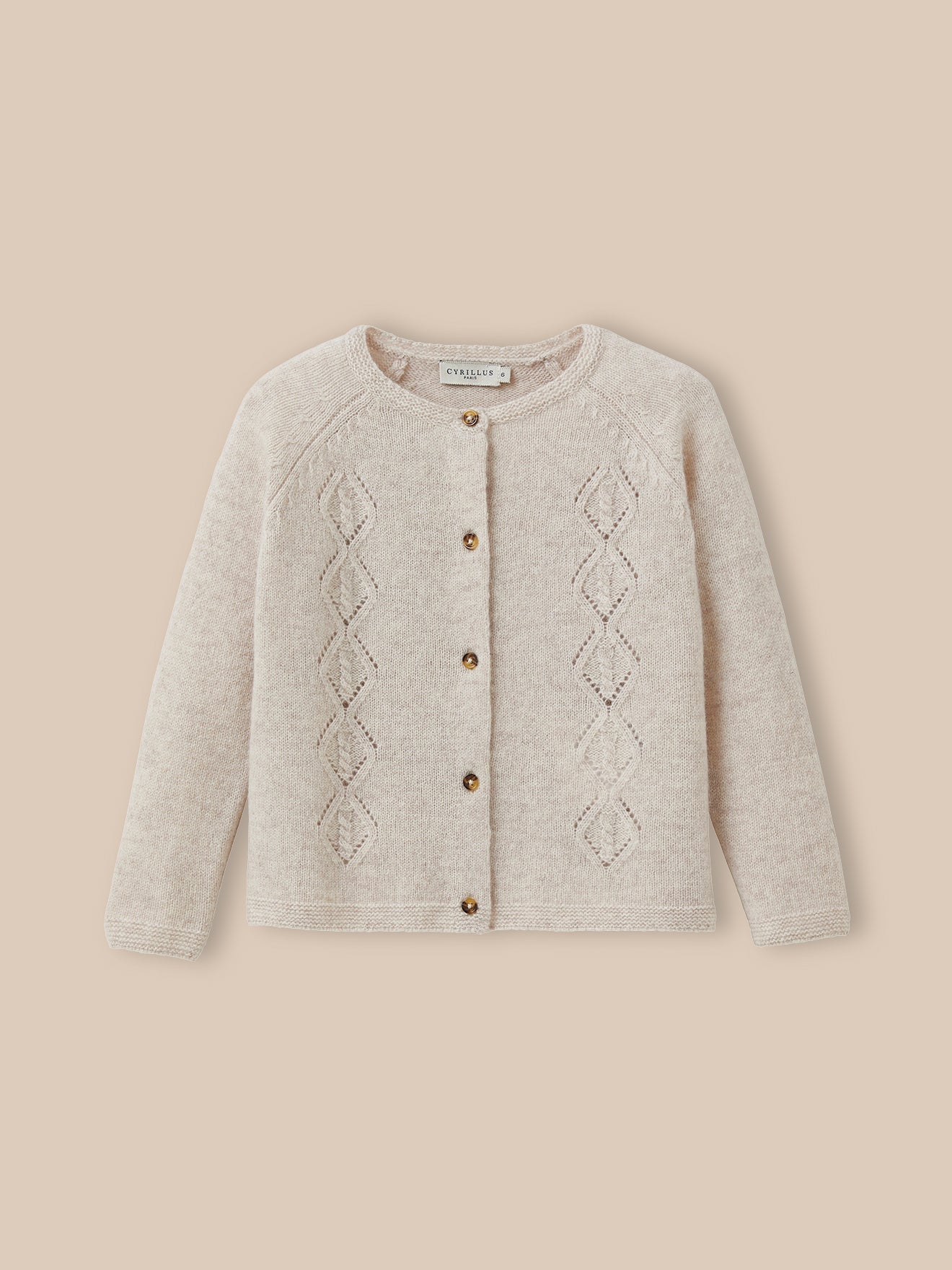 Cardigan Fille en laine mérinos