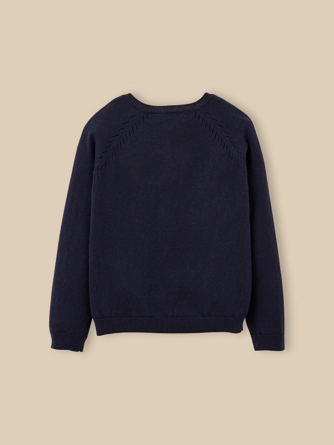 Cardigan Fille en coton et laine
