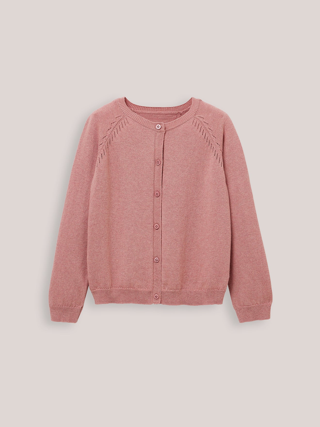 Cardigan Fille en coton et laine