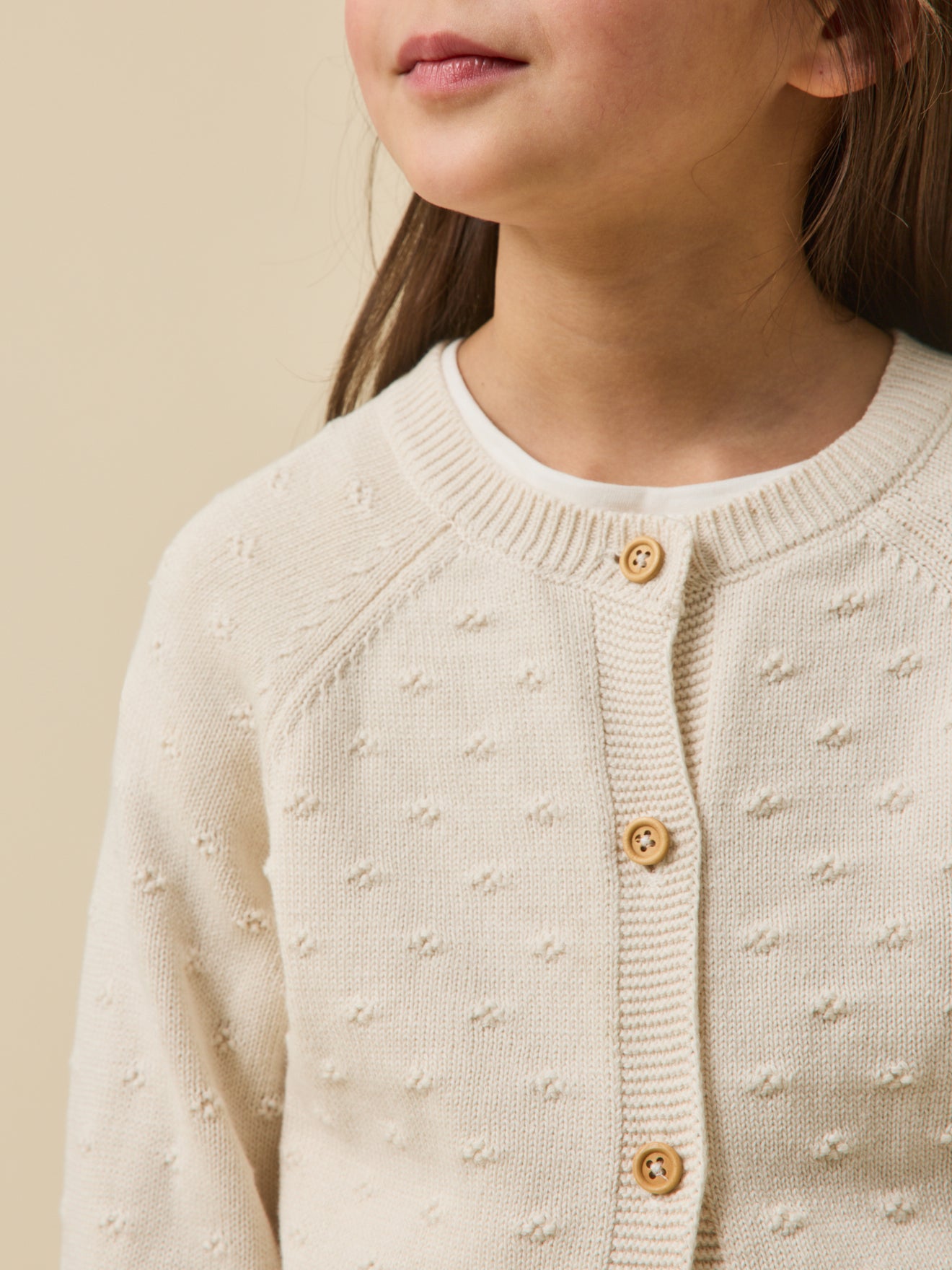 Cardigan Fille point fantaisie