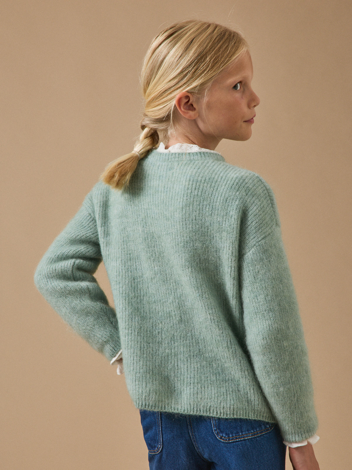 Cardigan laine et mohair - Collection Junior