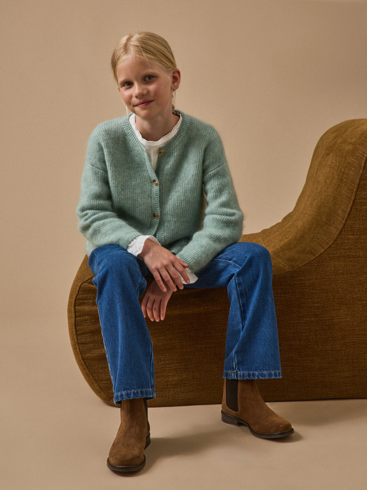 Cardigan laine et mohair - Collection Junior