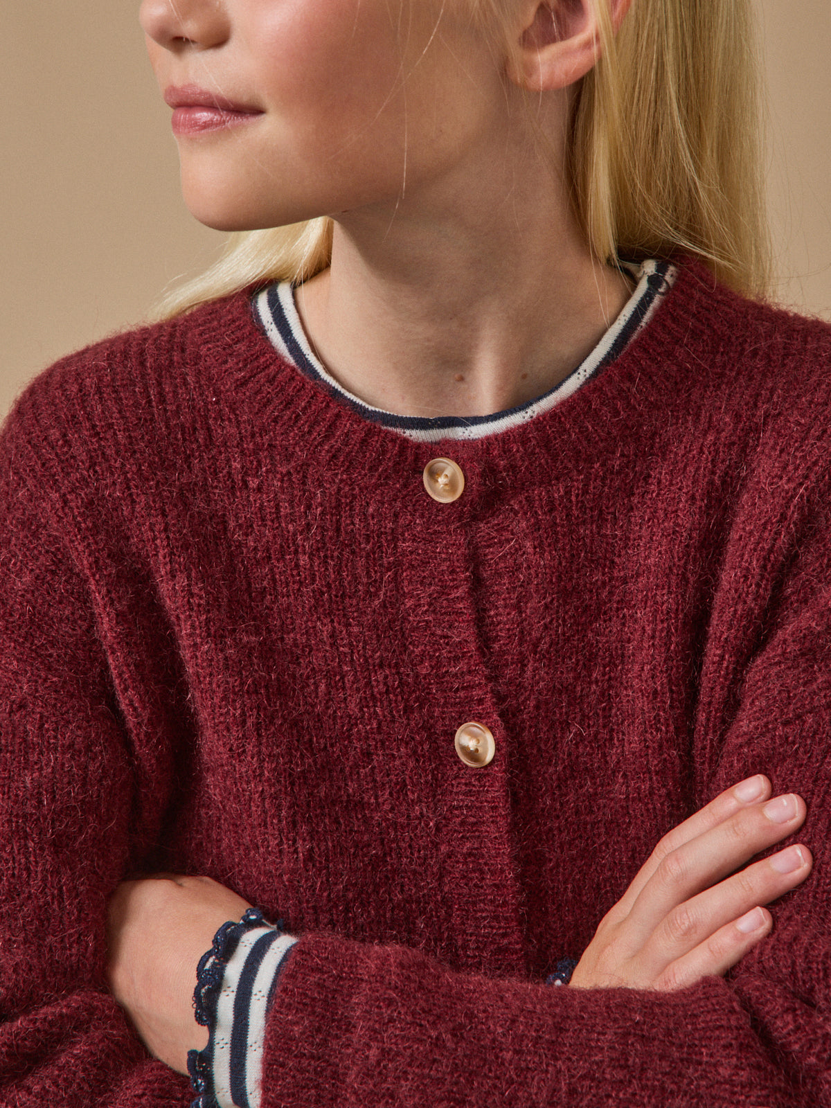 Cardigan laine et mohair - Collection Junior