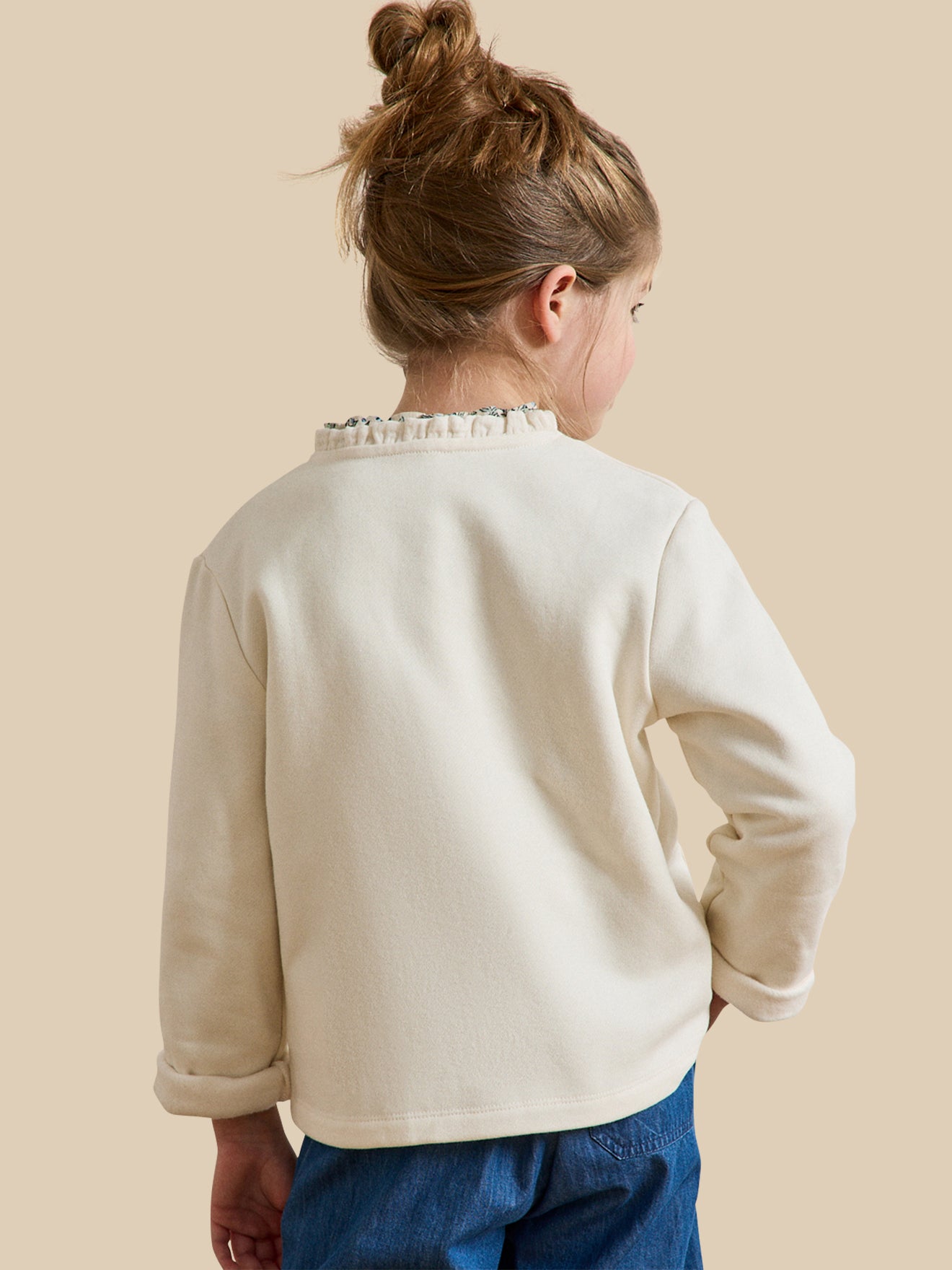 Gilet Fille en molleton - Coton biologique