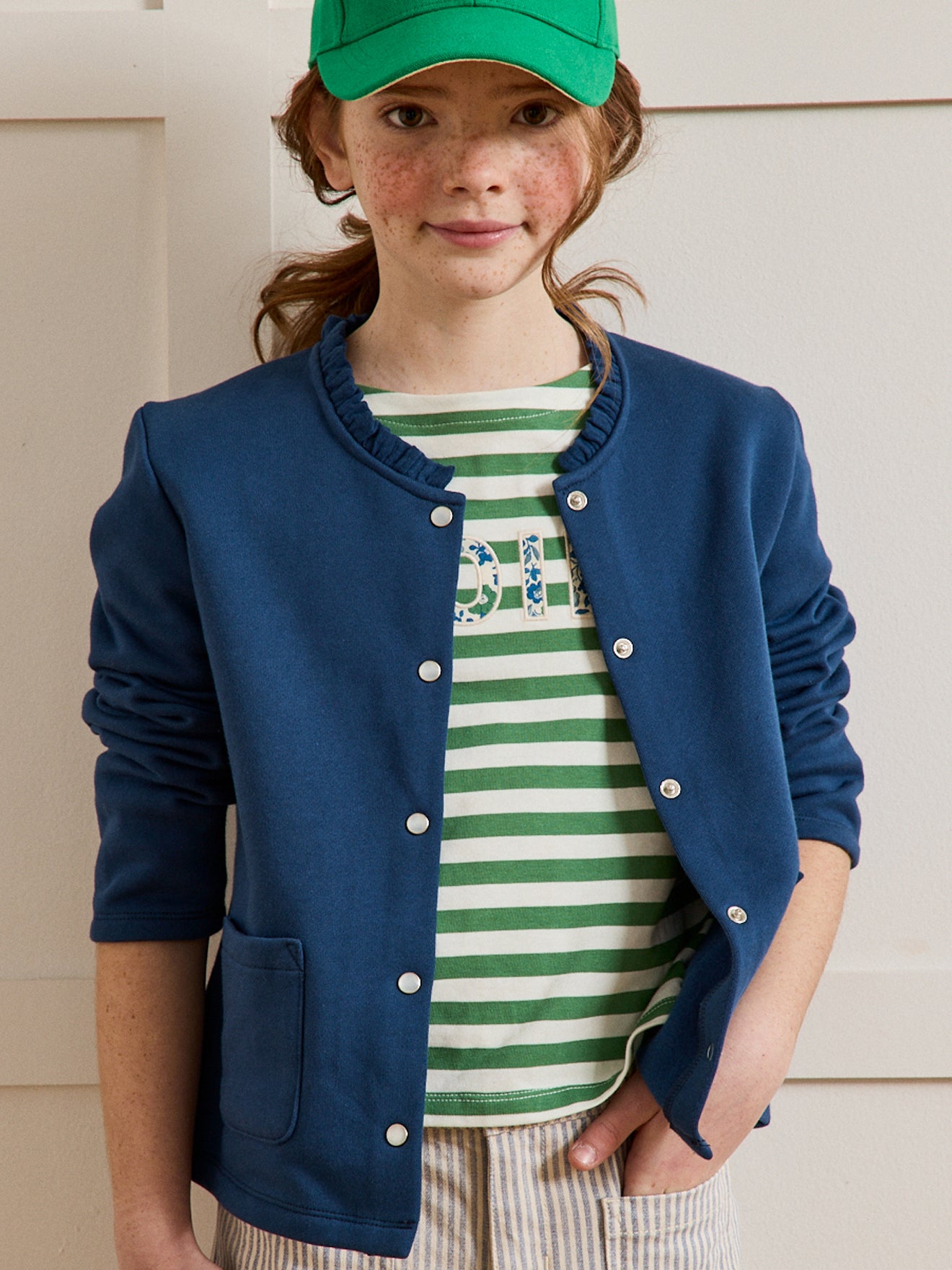 Gilet Fille en molleton - Coton biologique