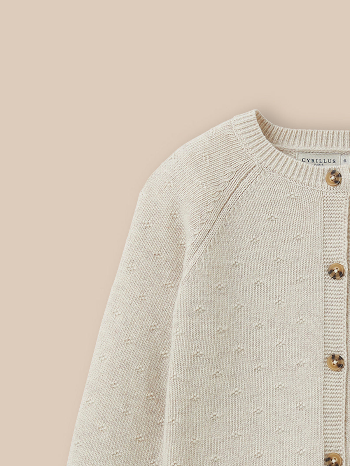 Cardigan Fille point fantaisie