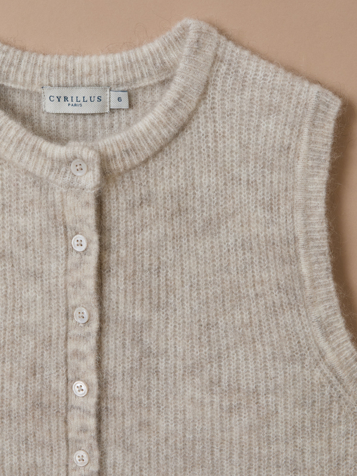Cardigan sans manches doux Fille