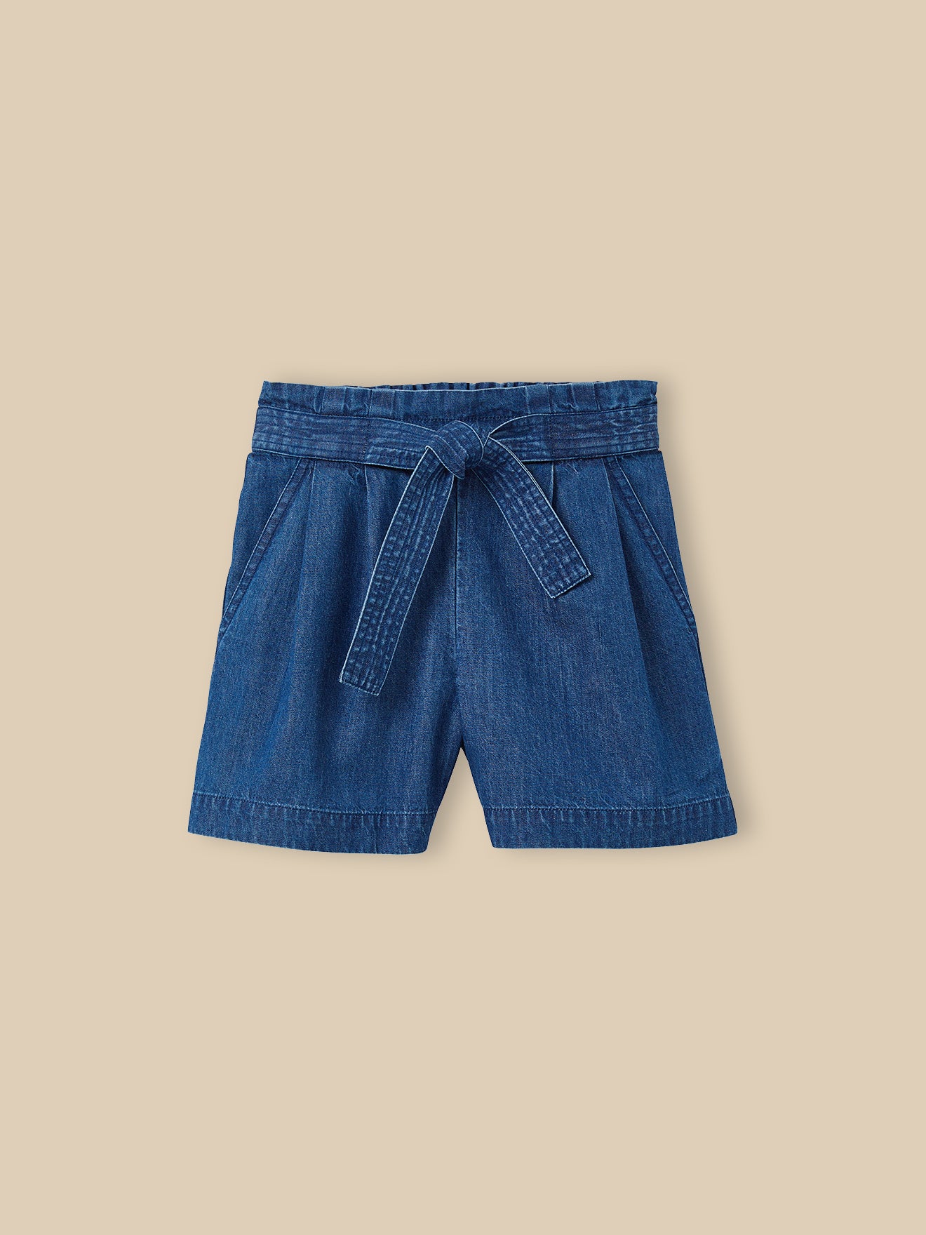 Short Fille en denim light
