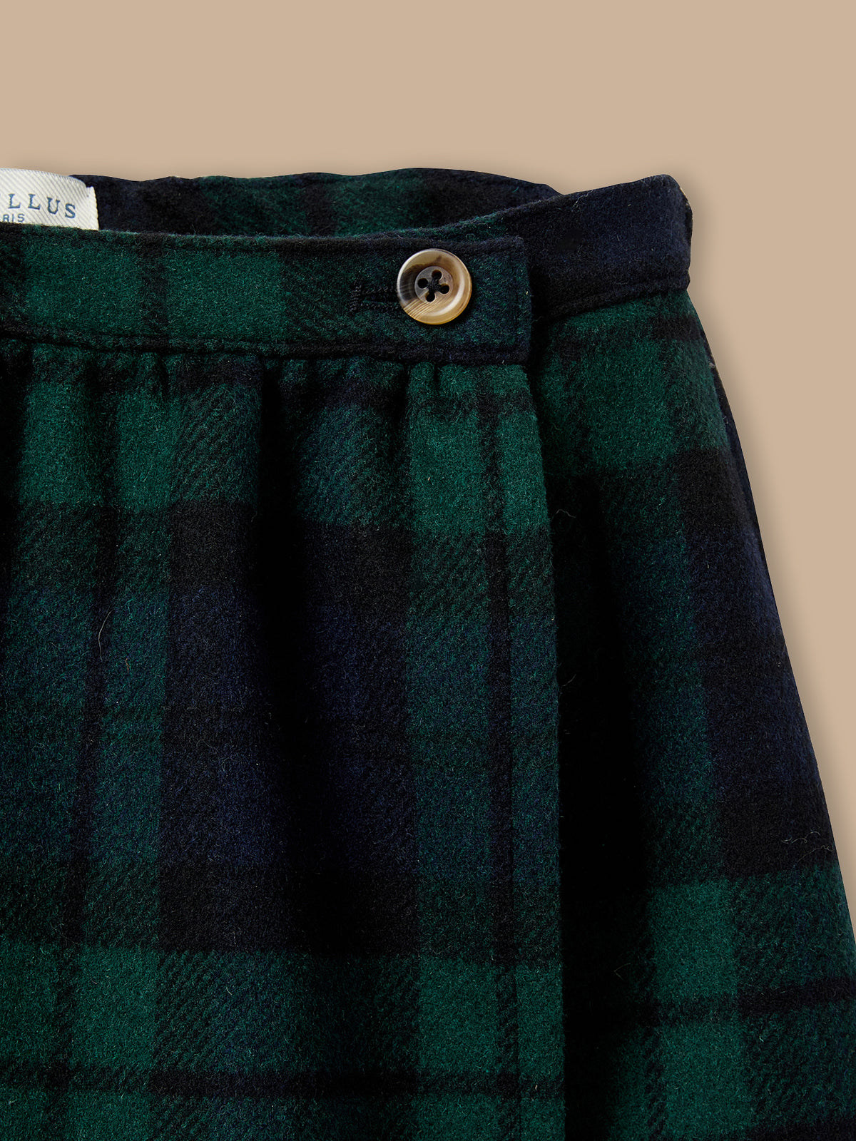 Jupe short imprimé tartan Fille