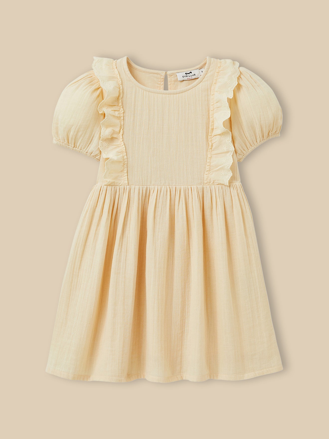 Robe Fille en gaze de coton biologique