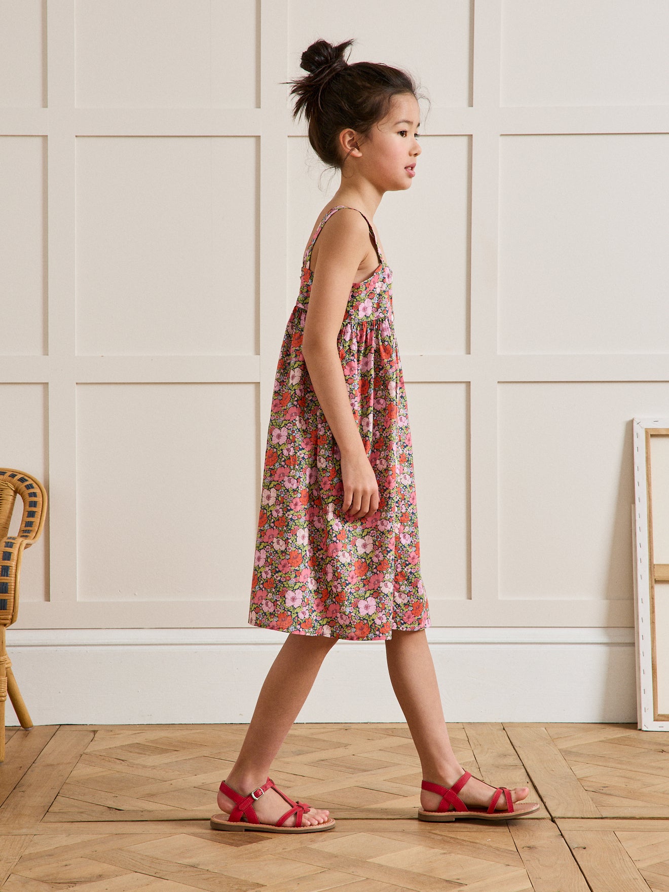Robe Fille tissu Liberty Meadow Song