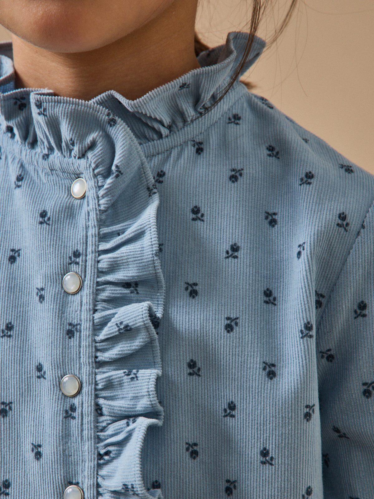 Robe imprimée en velours Fille