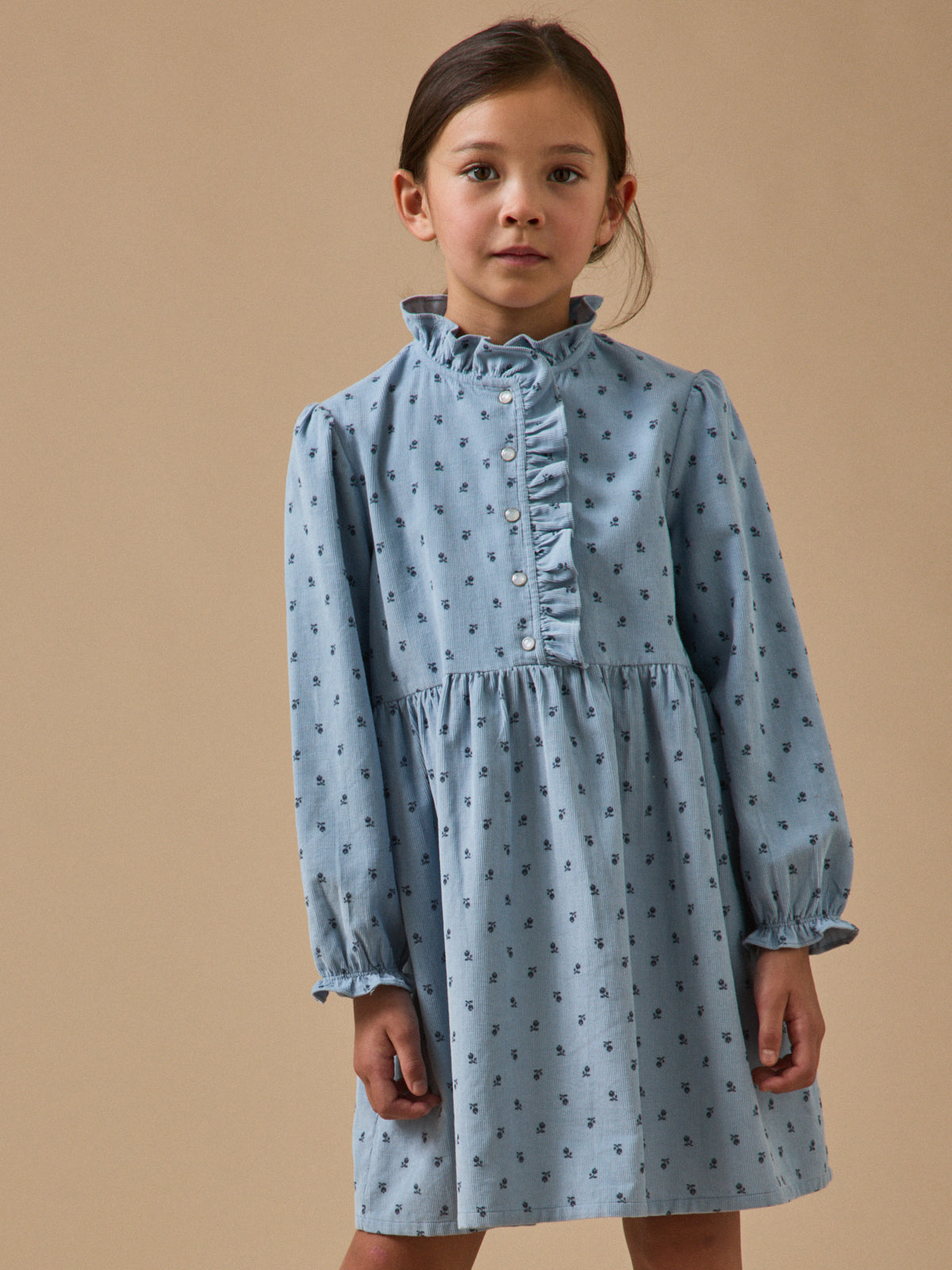 Robe imprimée en velours Fille