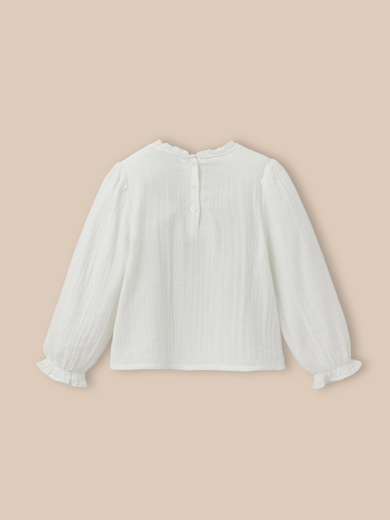 Chemise trousseau Fille gaze de coton