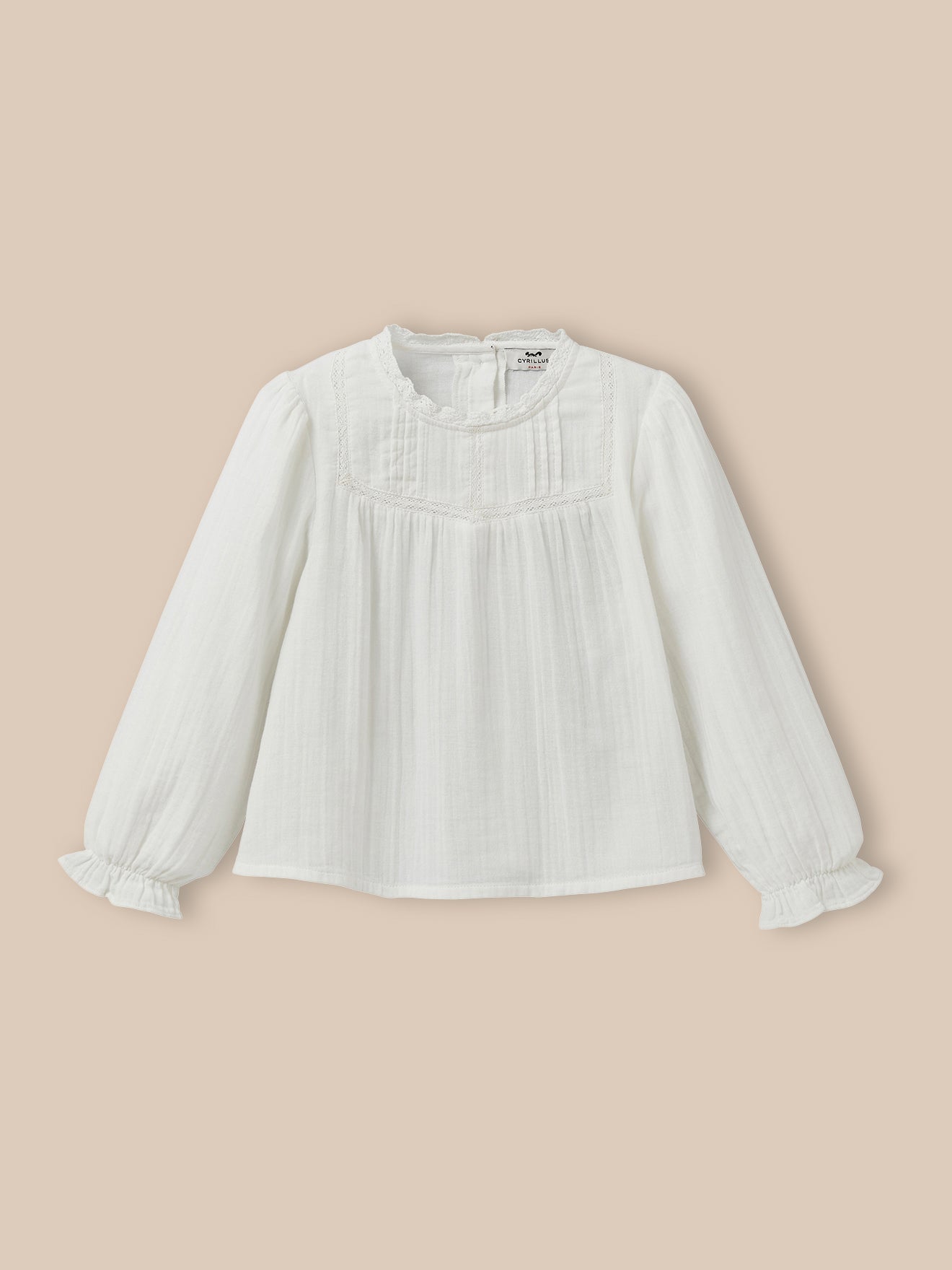 Chemise trousseau Fille gaze de coton