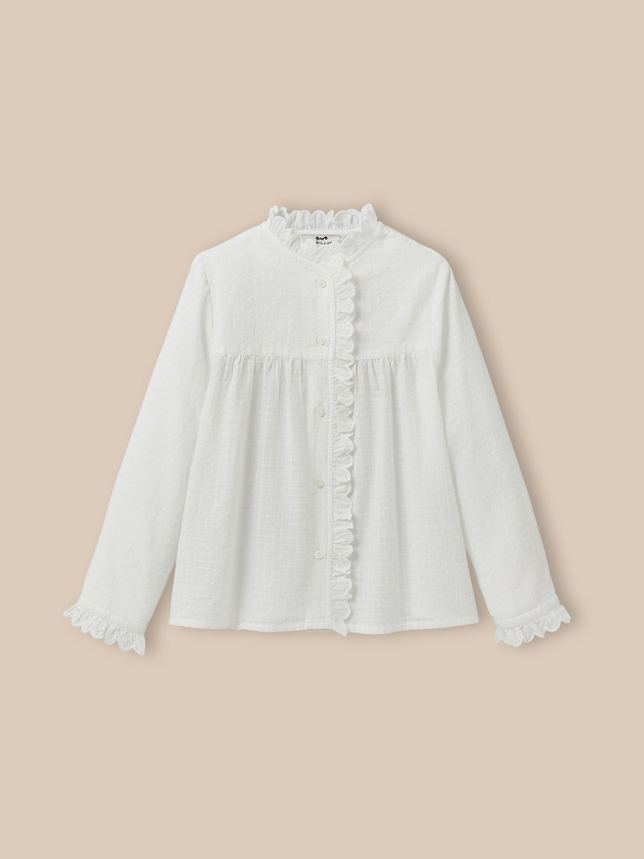 Chemise avec froufrou Fille