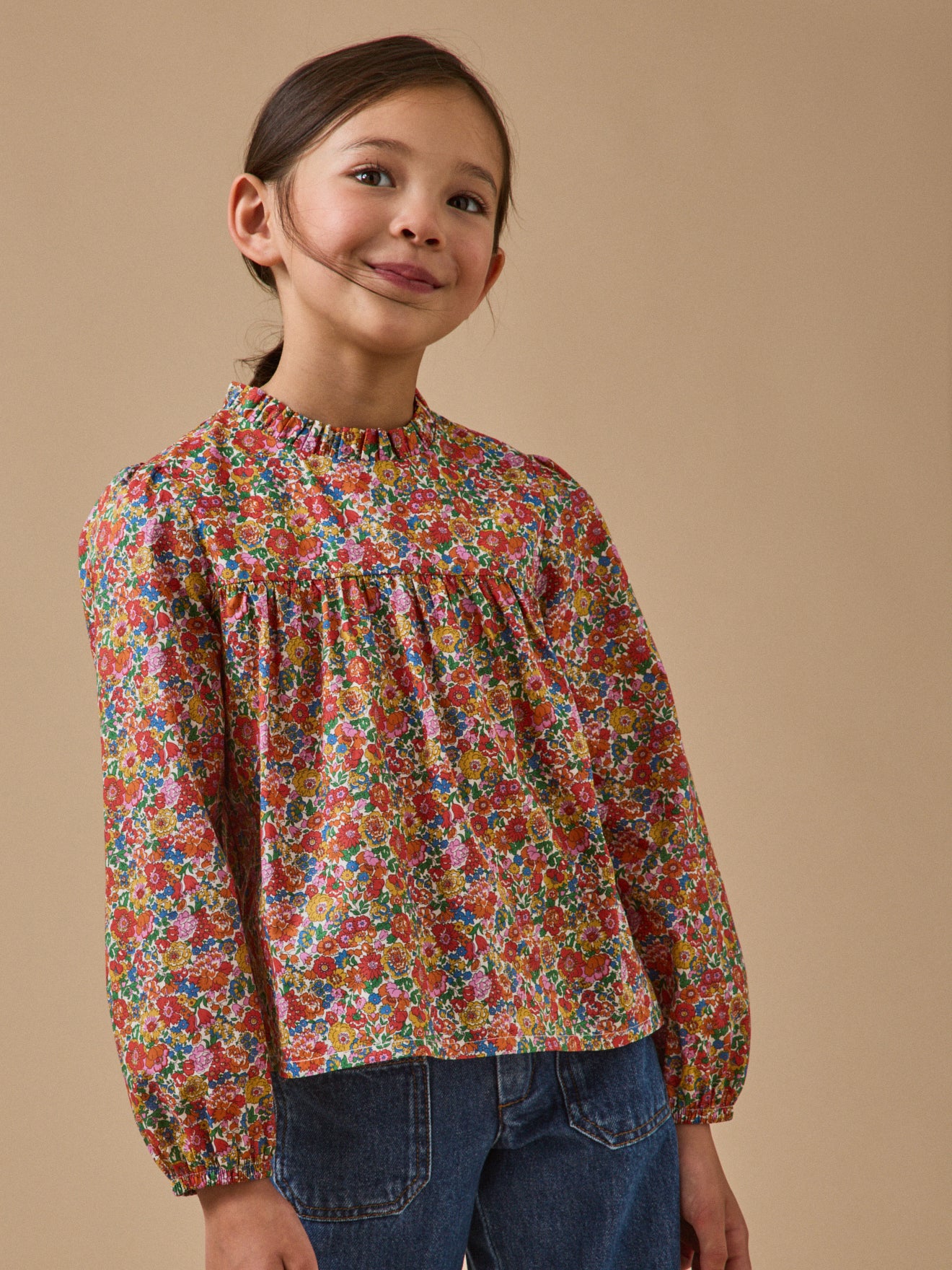 Blouse en tissu Liberty Fille