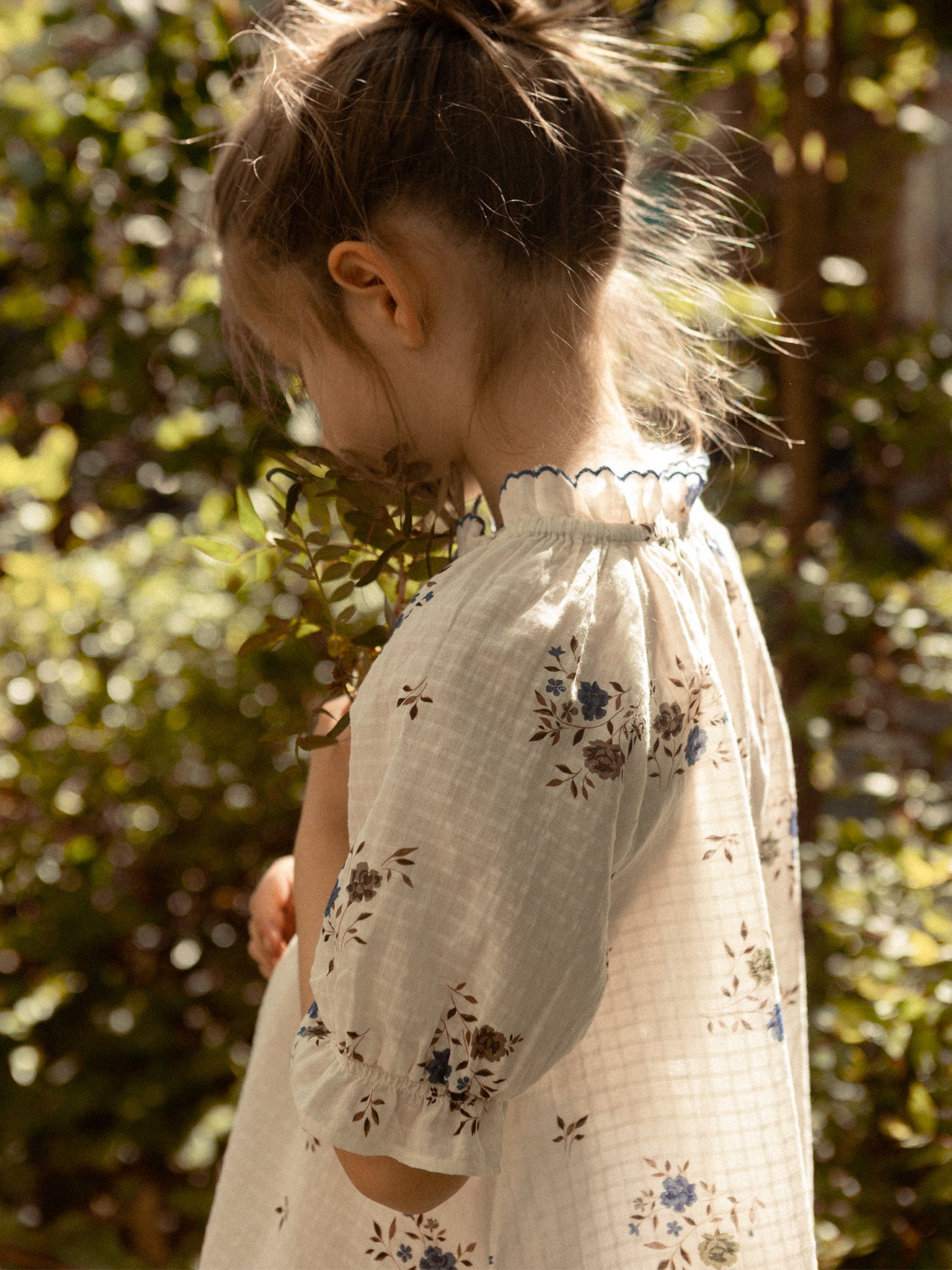 Blouse coton dobby imprimée Fille
