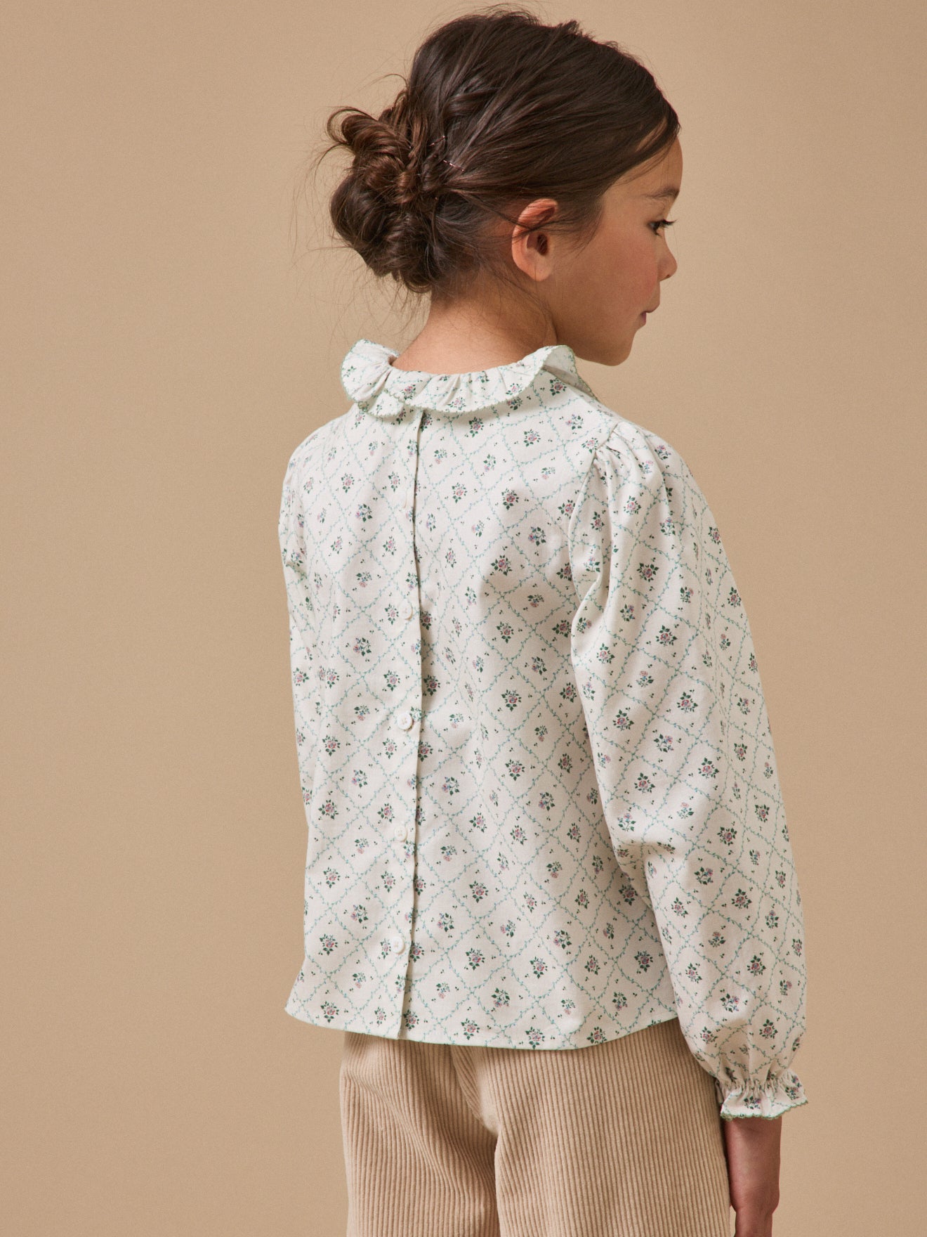 Chemise imprimée Solène Fille
