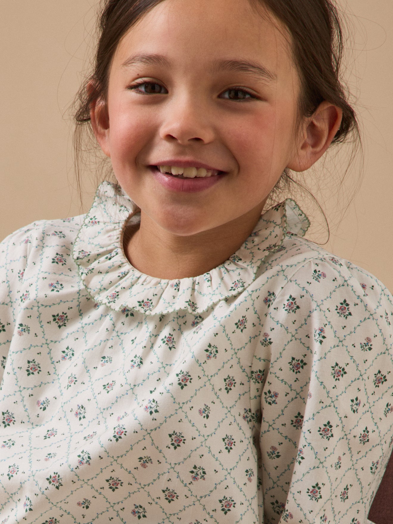 Chemise imprimée Solène Fille