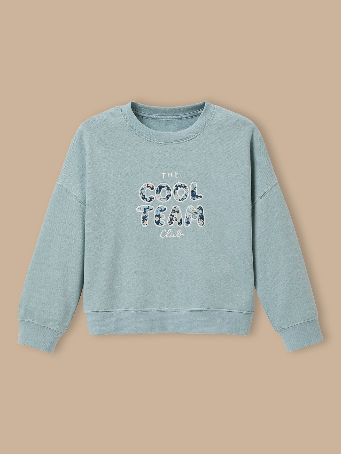 Sweat Cool Team Fille tissu Liberty - Coton biologique