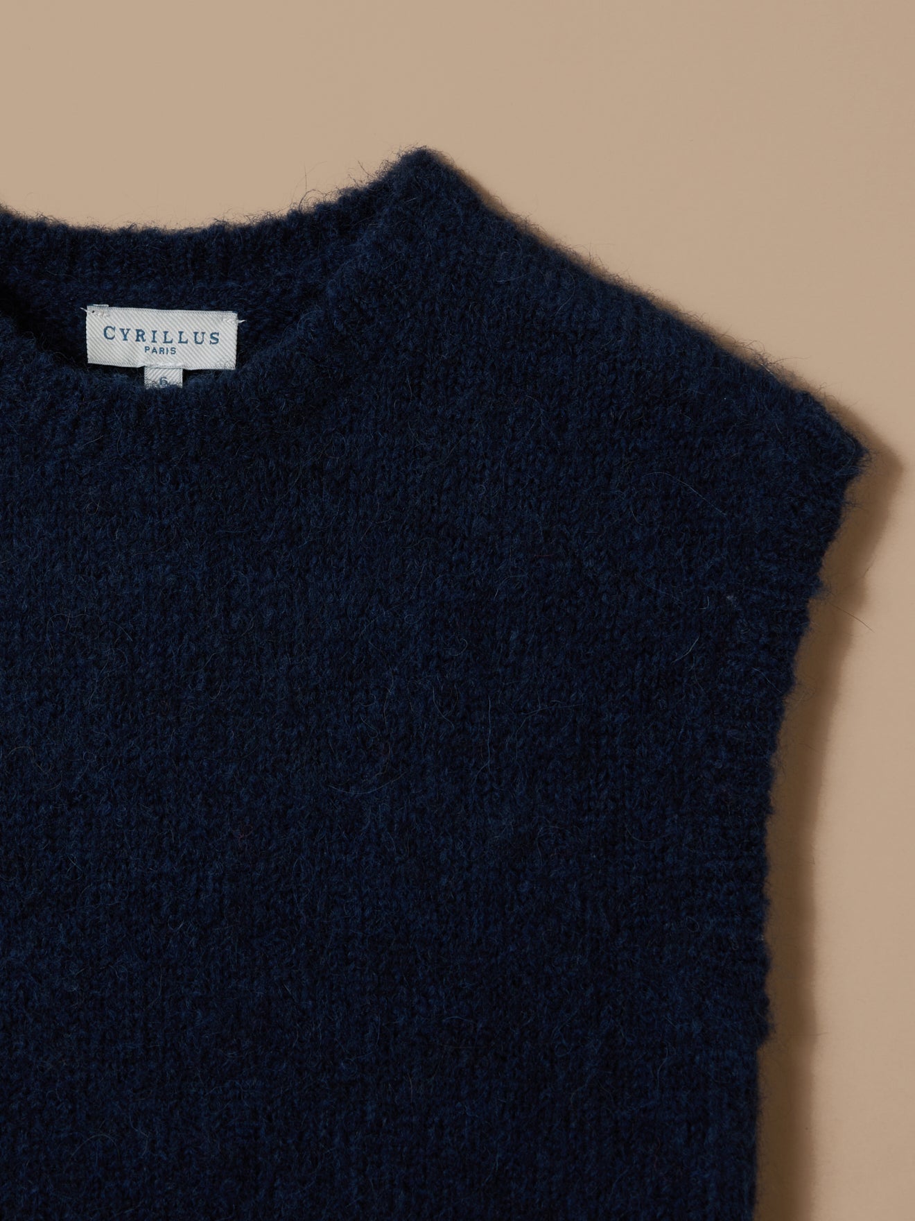 Pull sans manches Fille laine et alpaga