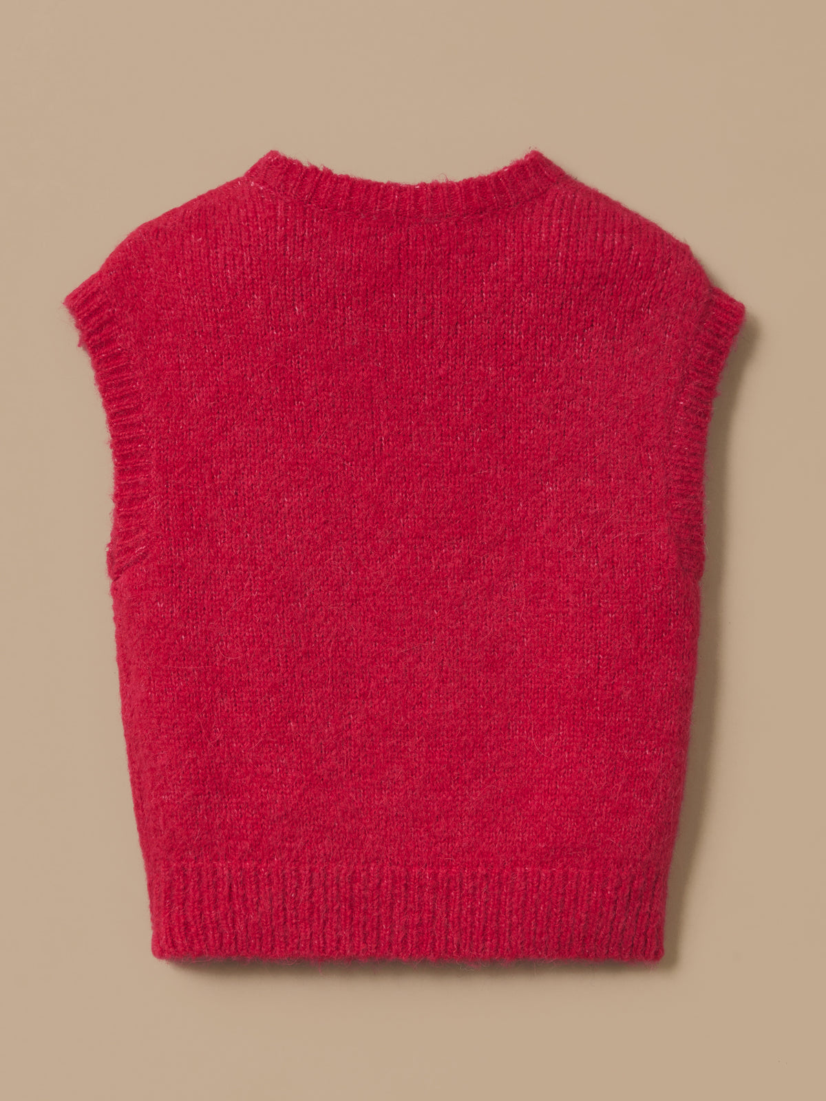 Pull sans manches Fille laine et alpaga