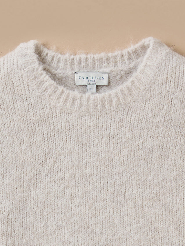 Pull sans manches Fille laine et alpaga