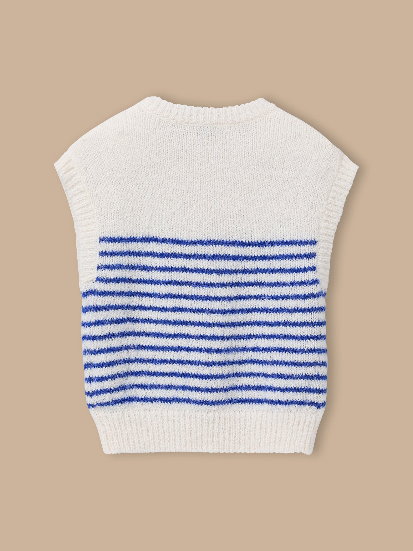Pull rayé sans manches Fille