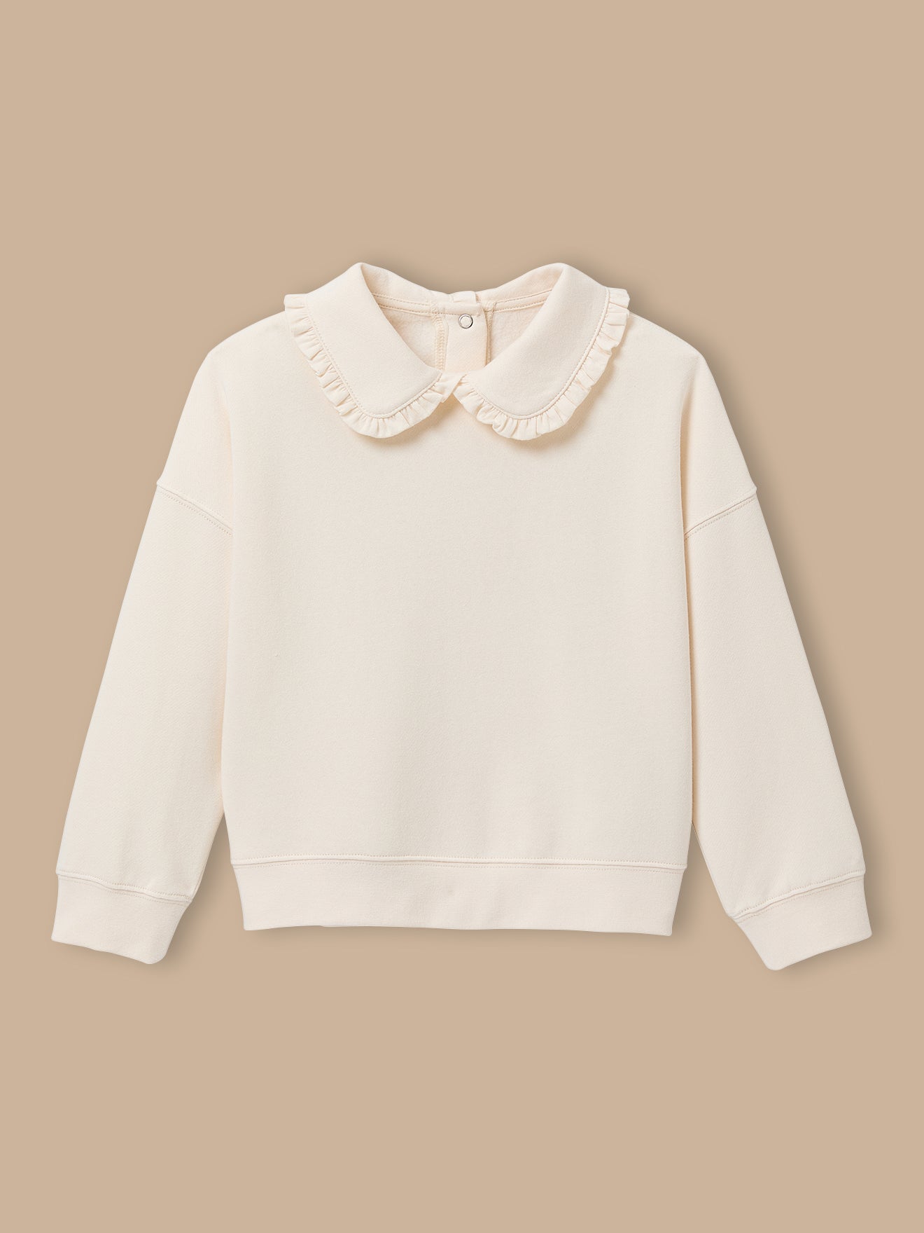 Sweat Fille col volanté