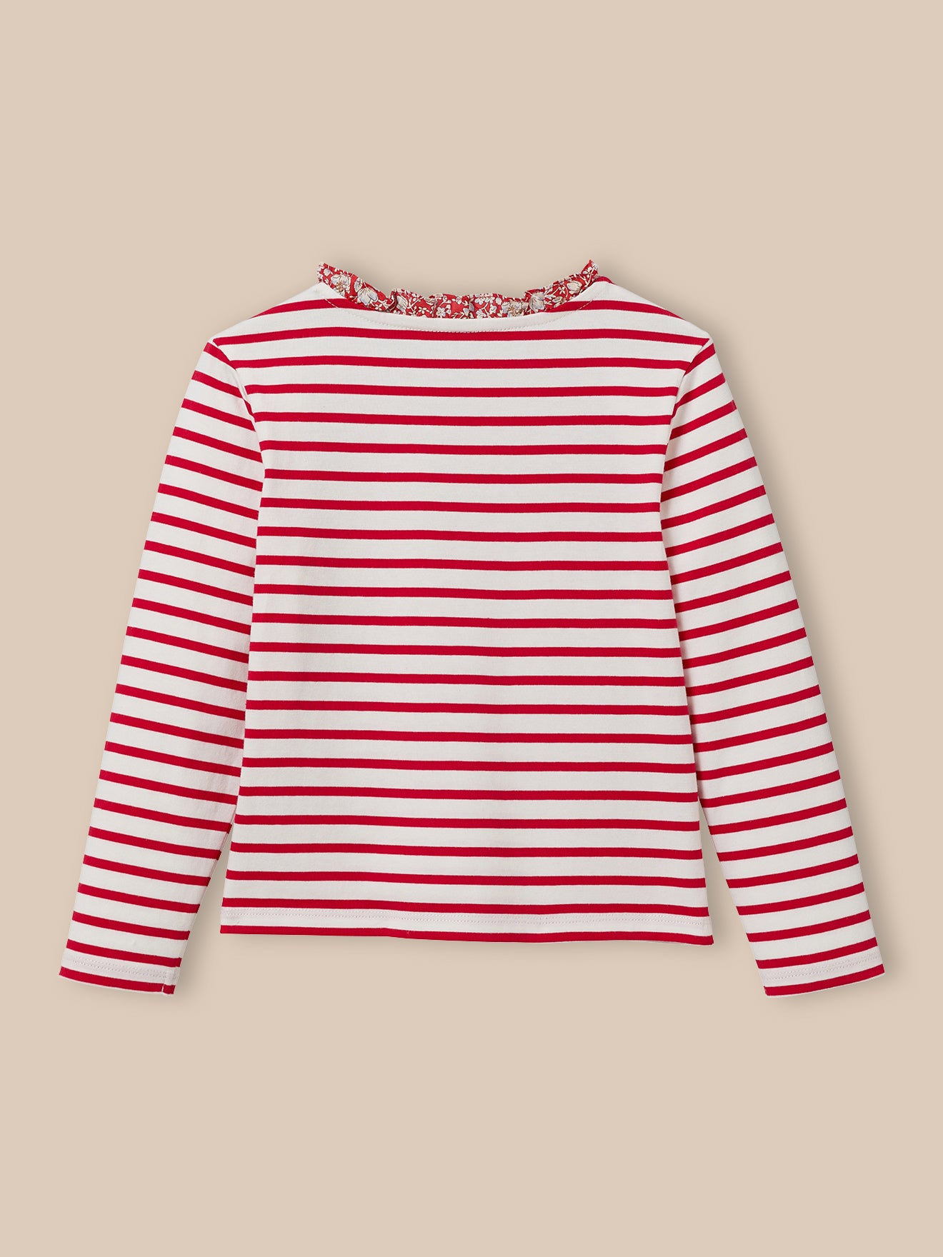 T-shirt marinière Fille tissu Liberty - Coton biologique