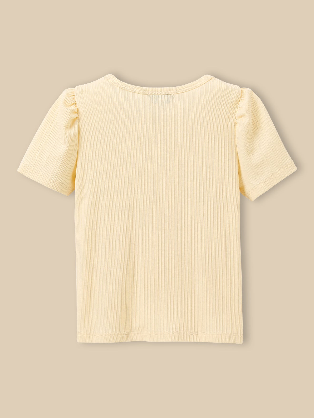 T-shirt à côtes Fille - Coton biologique