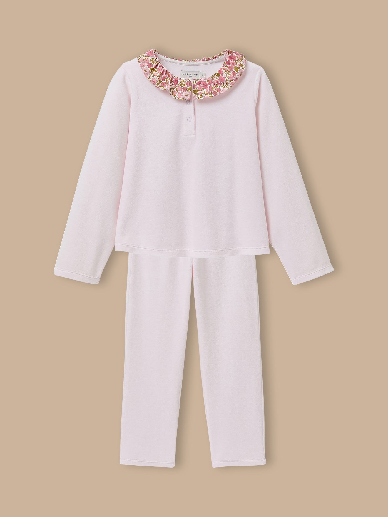 Pyjama col tissu Liberty Fille
