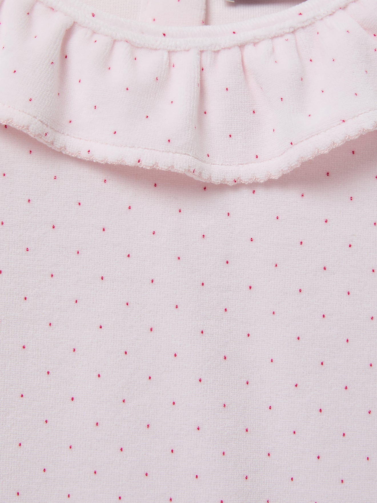 Pyjama velours imprimé pois Fille