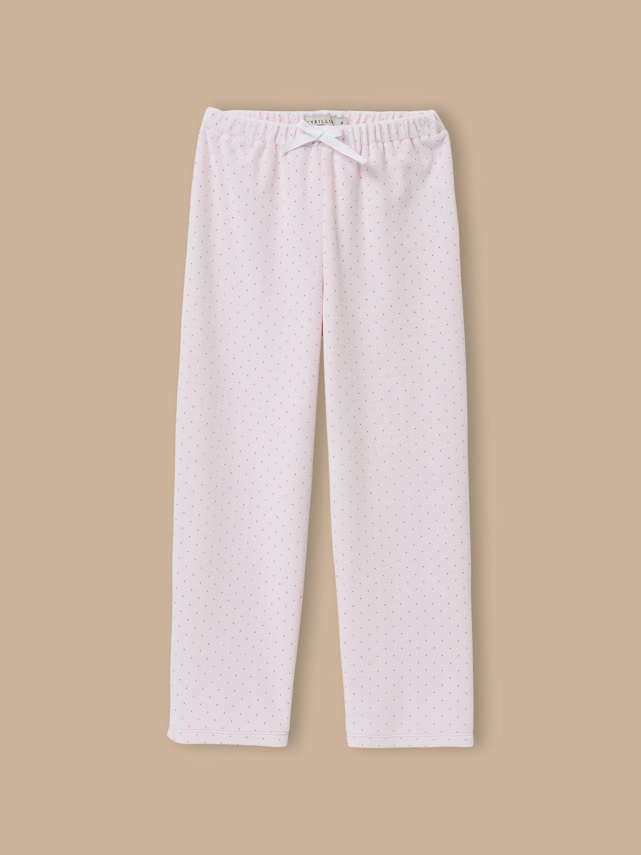 Pyjama velours imprimé pois Fille