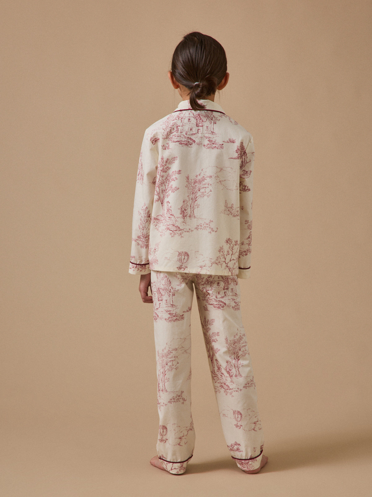 Pyjama fille esprit toile de Jouy