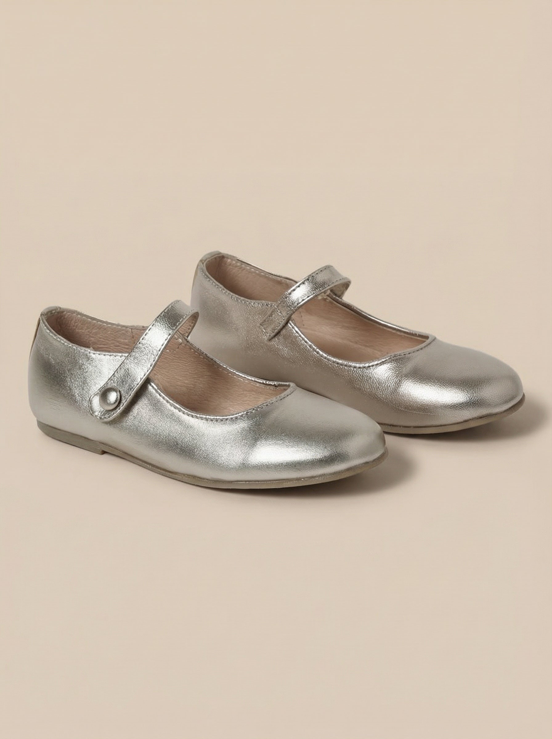 Babies en cuir irisé Fille