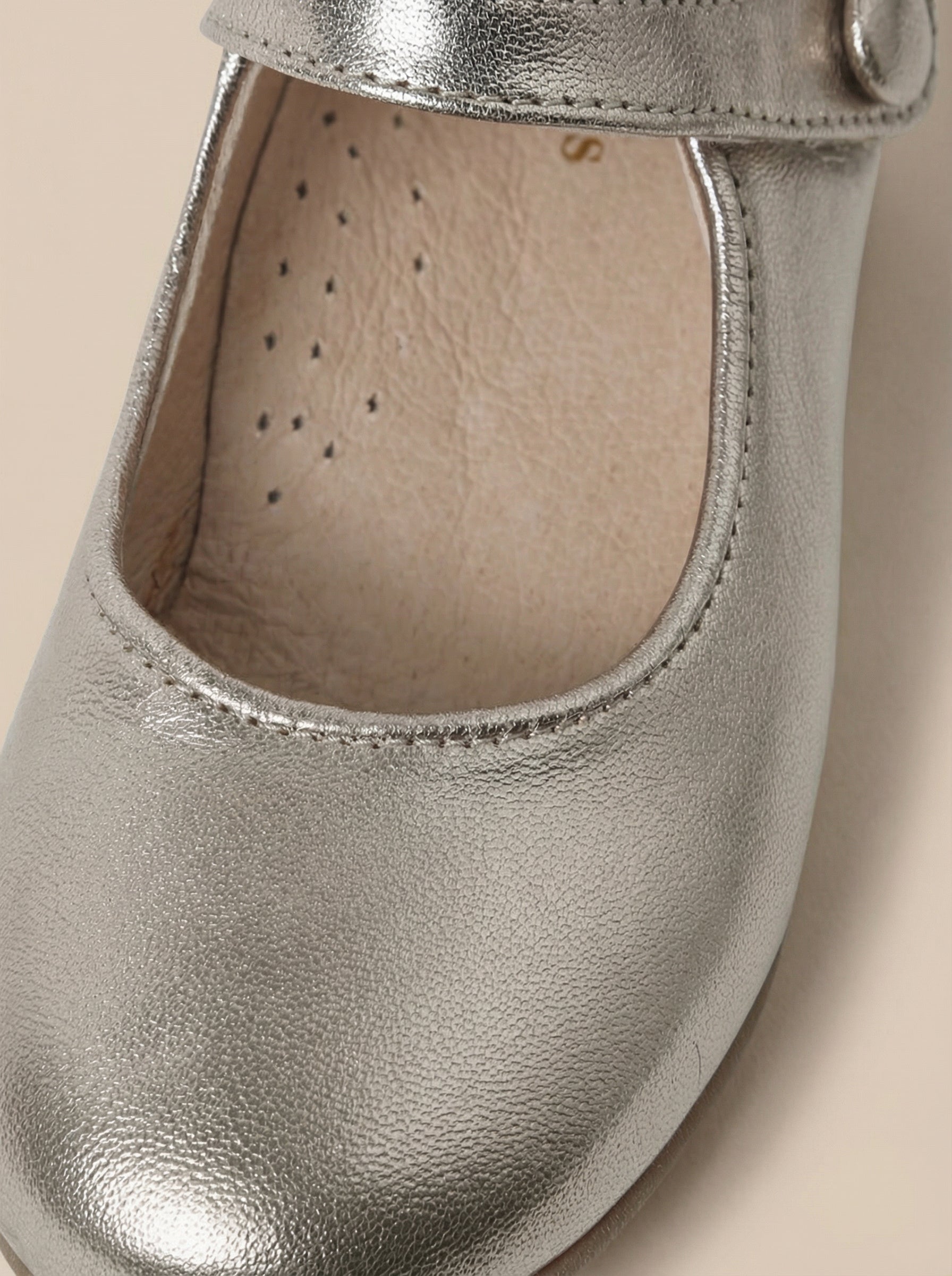Babies en cuir irisé Fille