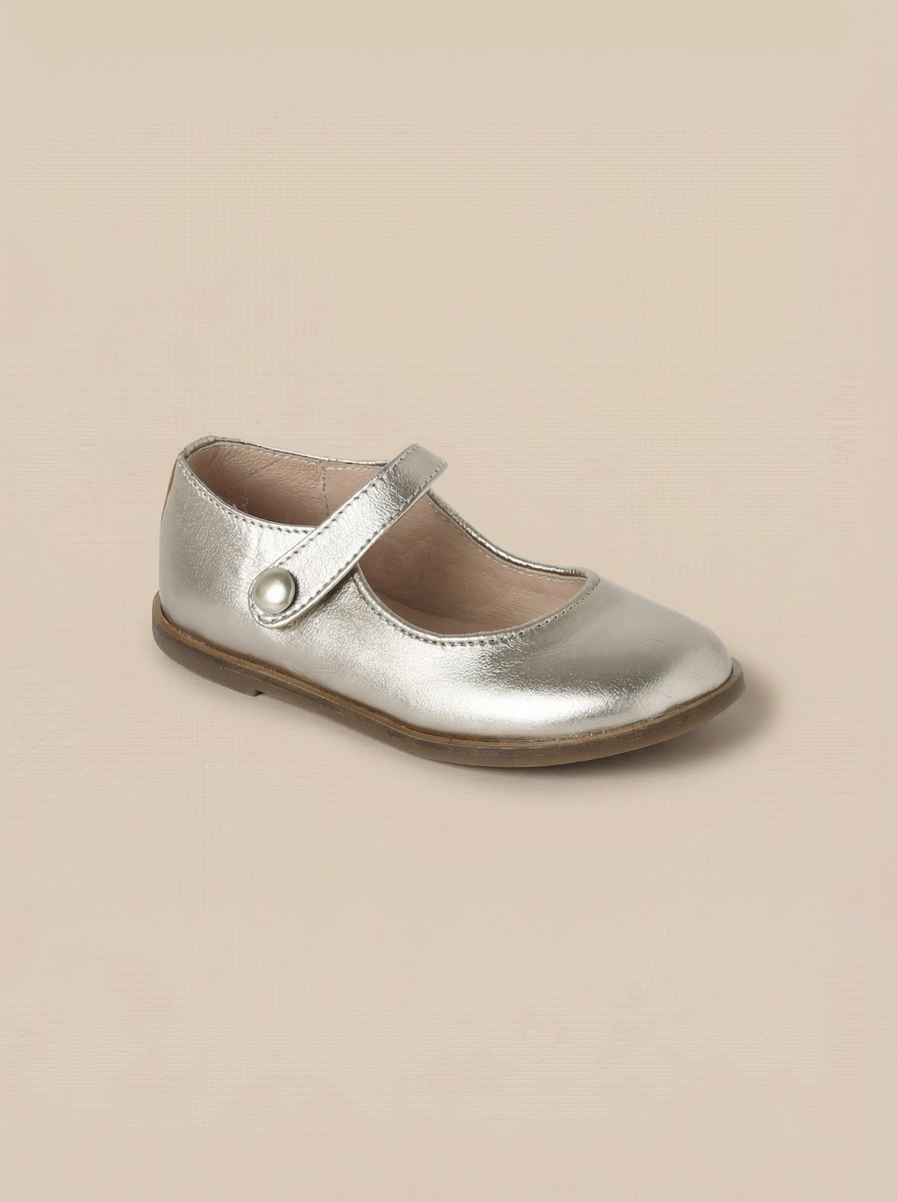 Babies en cuir irisé Fille