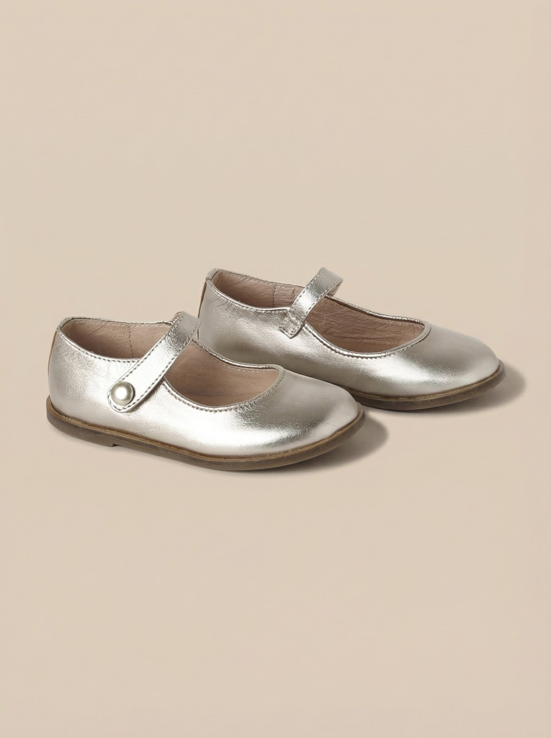 Babies en cuir irisé Fille