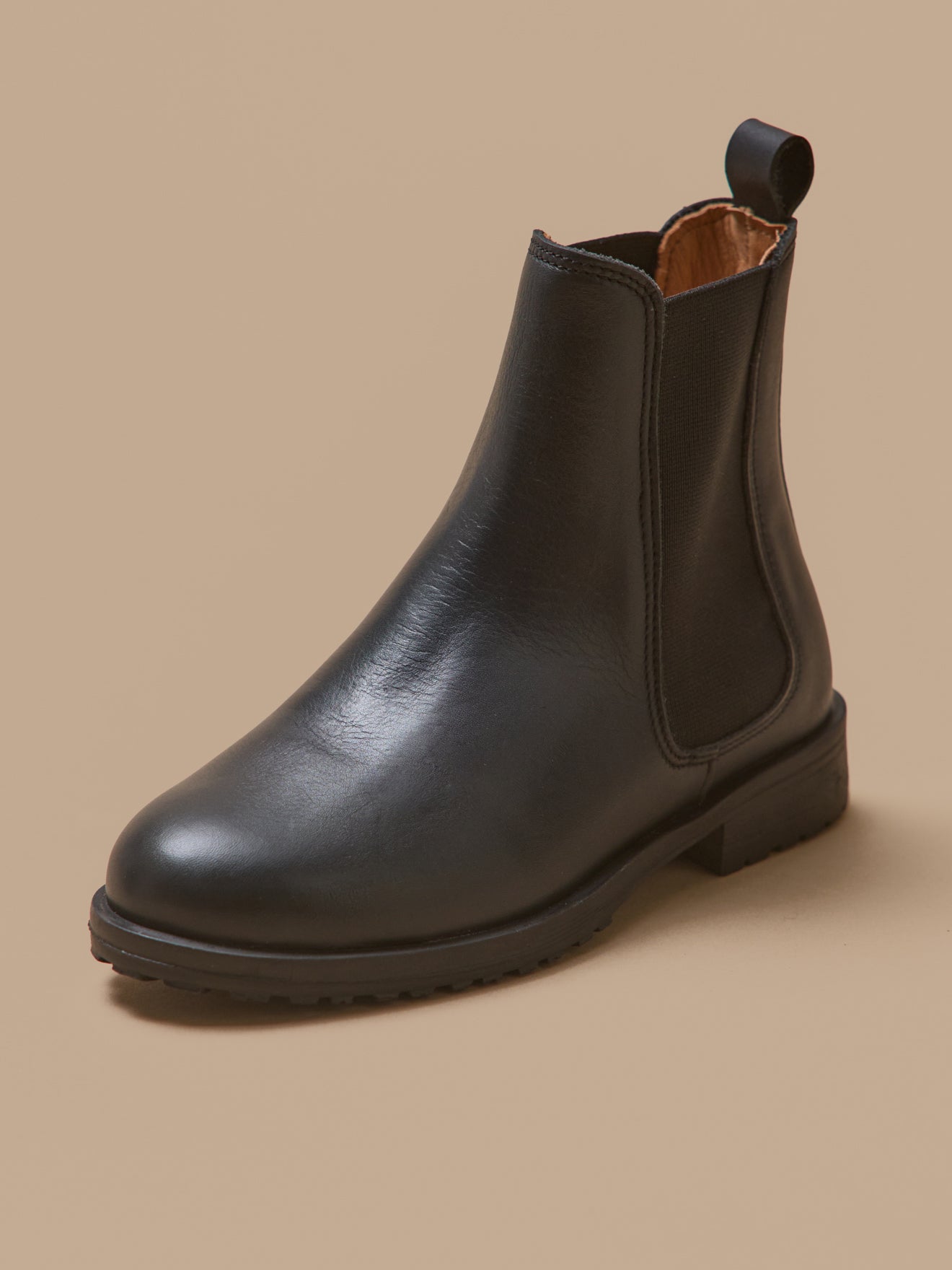 Boots chelsea cuir fille
