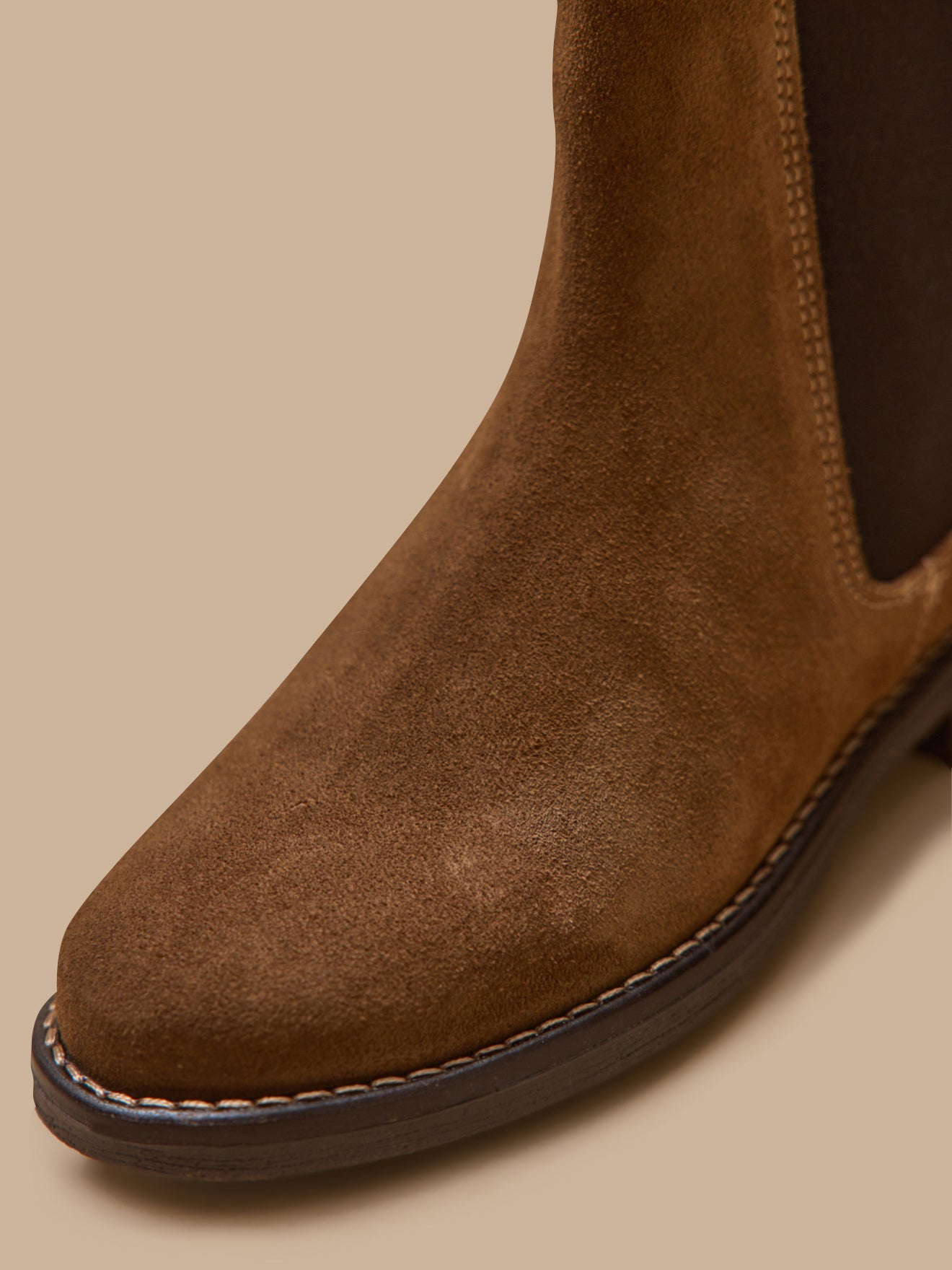 Boots chelsea cuir suédé fille