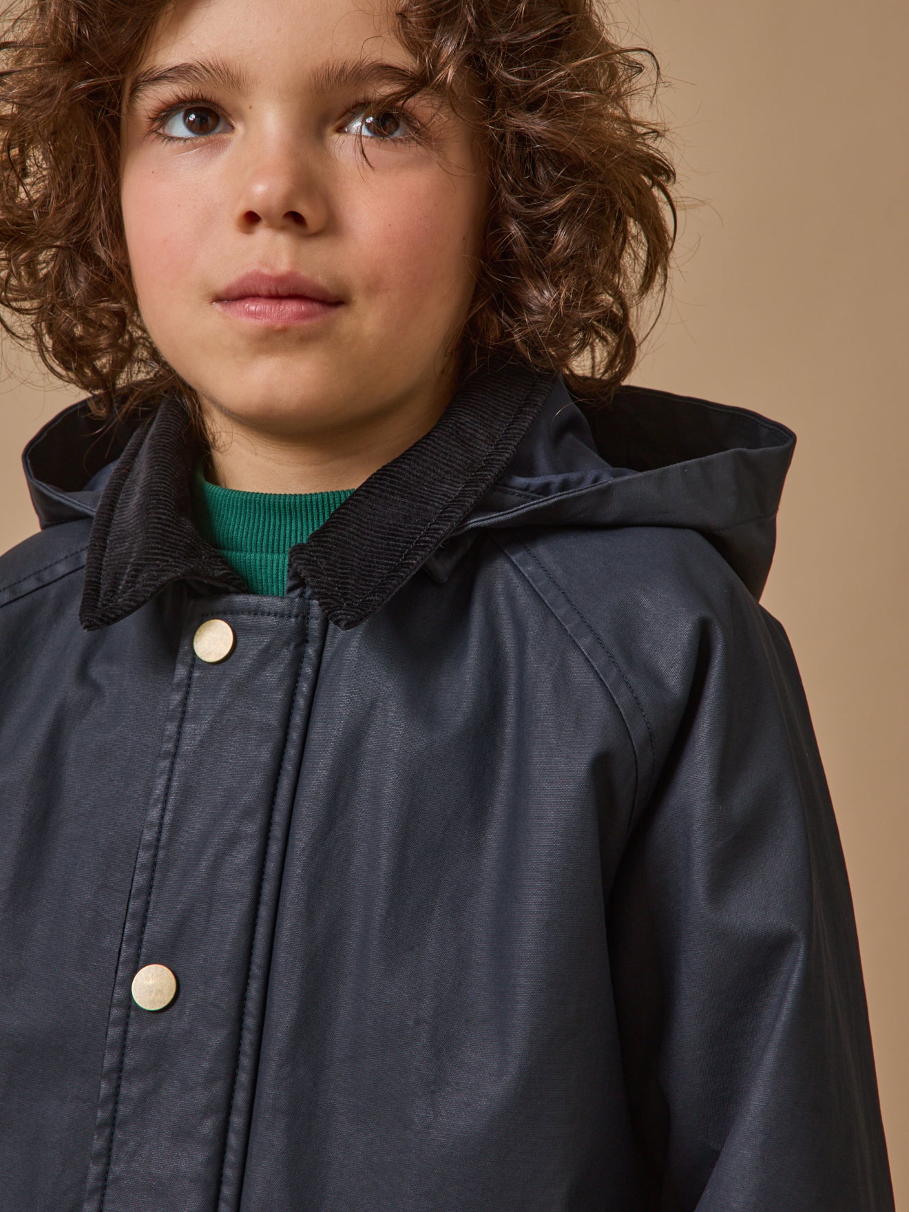 Veste en coton enduit Garçon