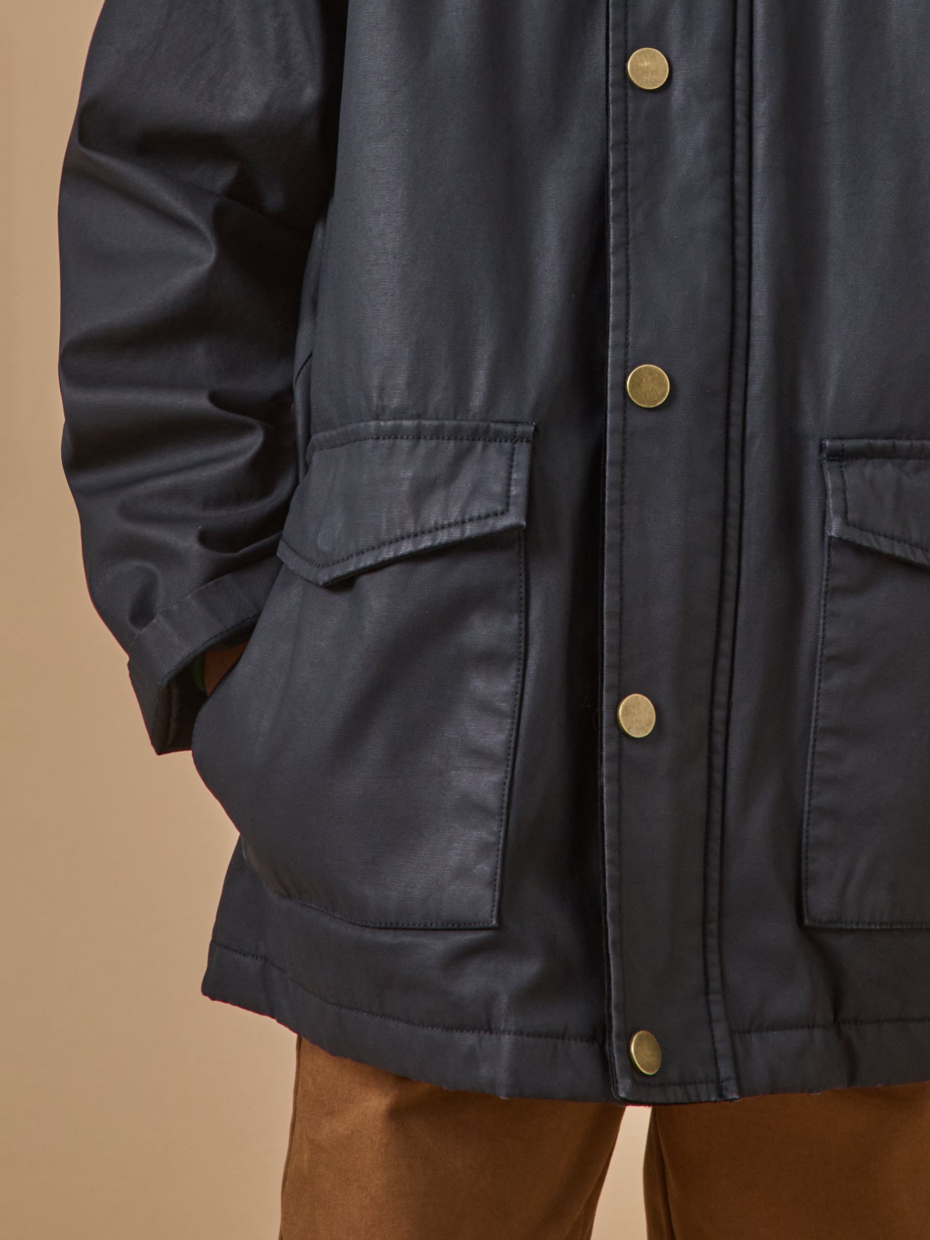 Veste en coton enduit Garçon