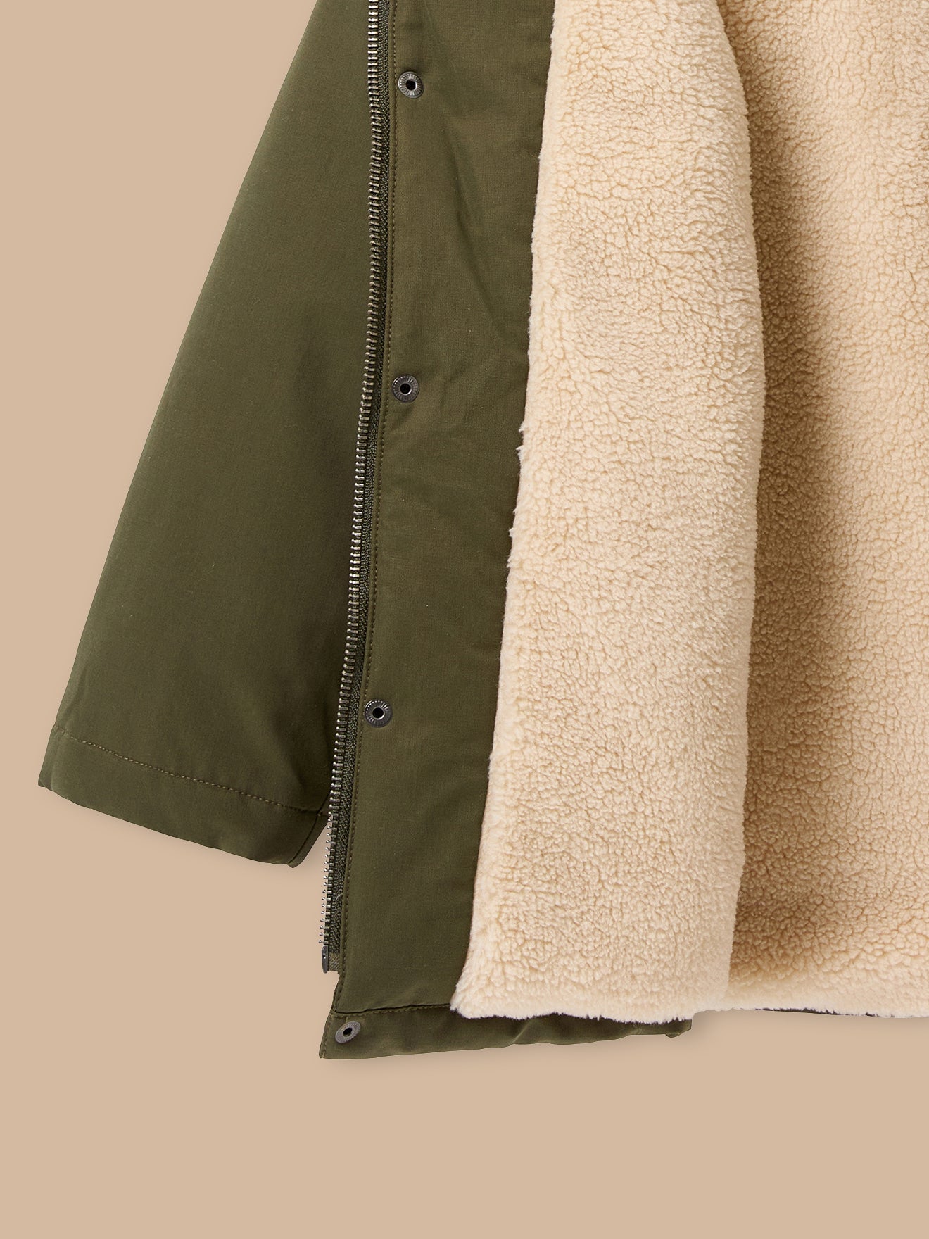 Parka doublée sherpa Garçon
