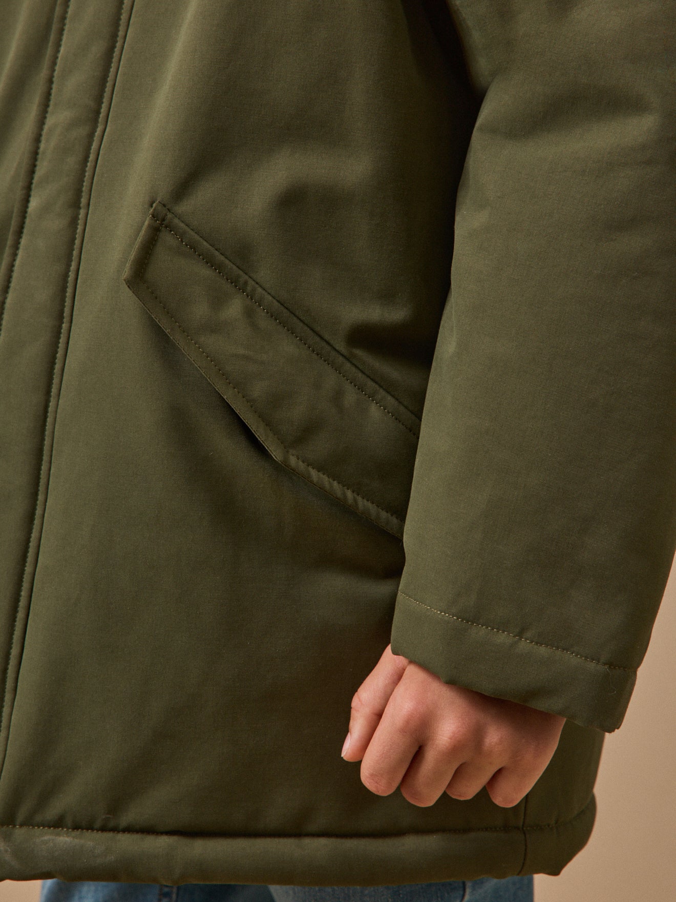 Parka doublée sherpa Garçon