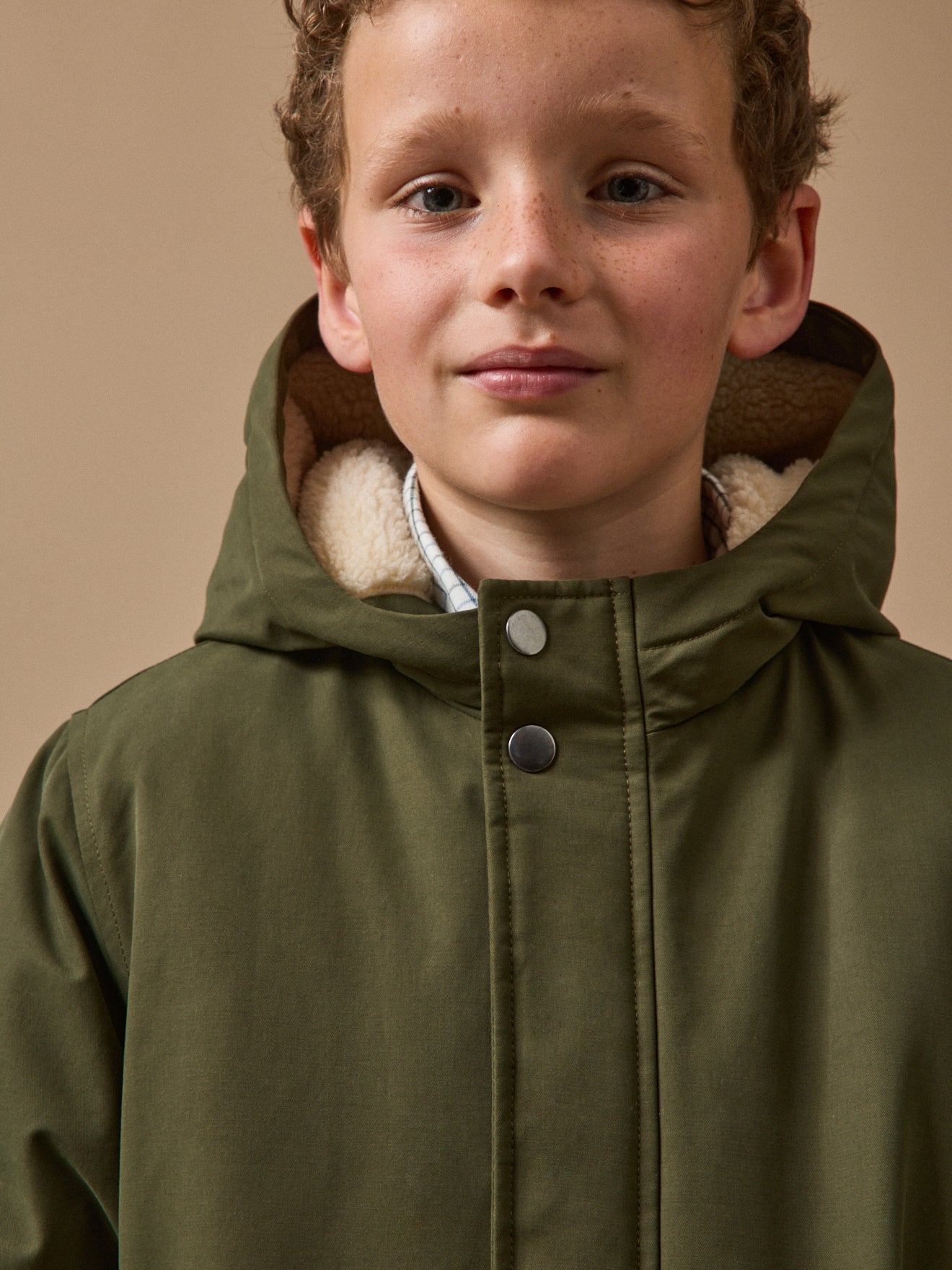 Parka doublée sherpa Garçon