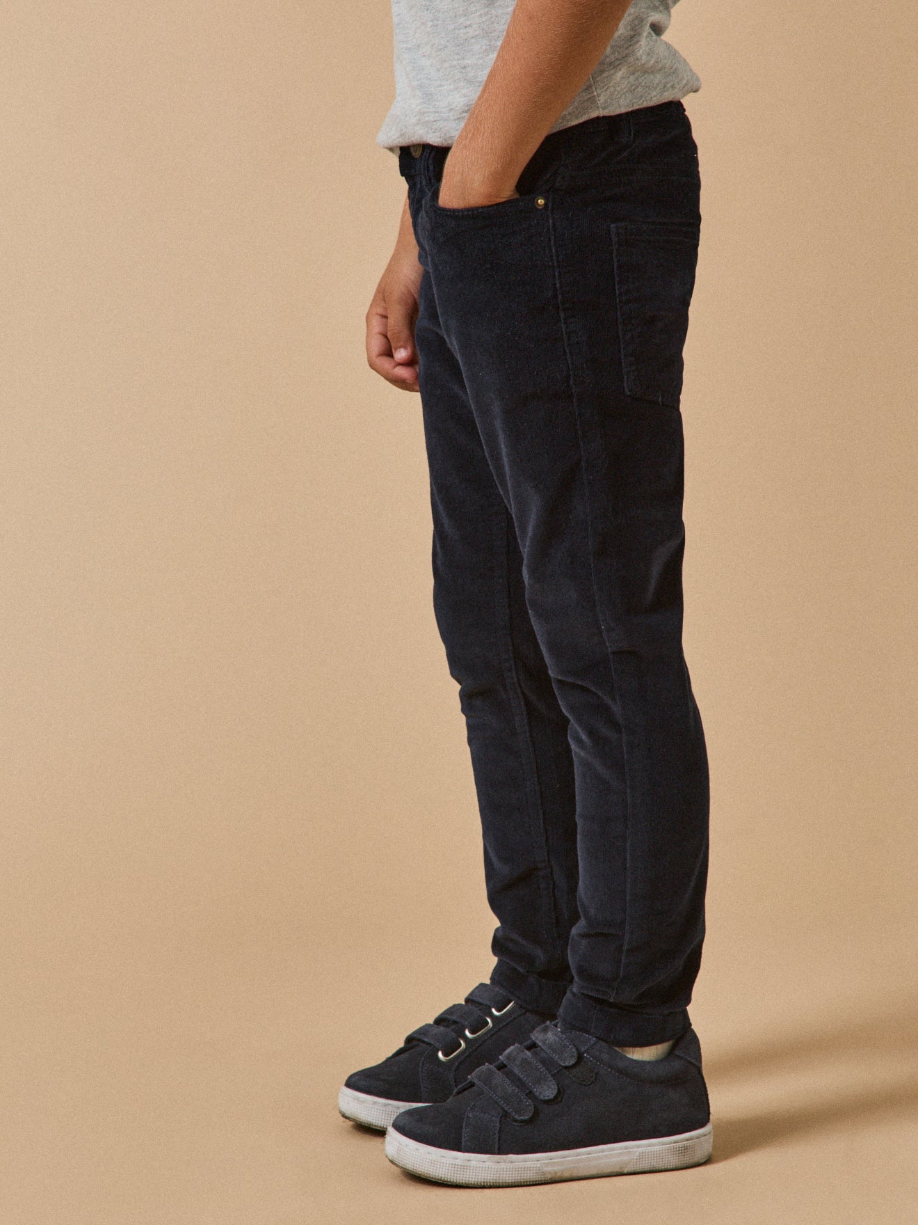 Slim en velours Garçon