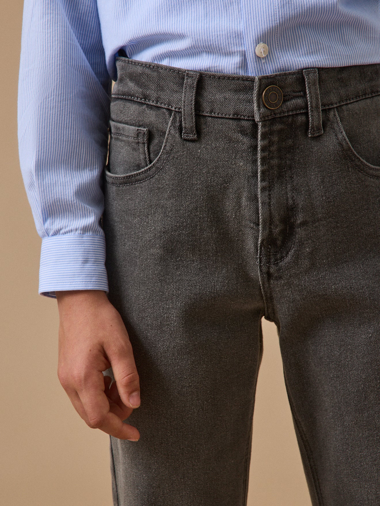 Pantalon relax en denim Garçon